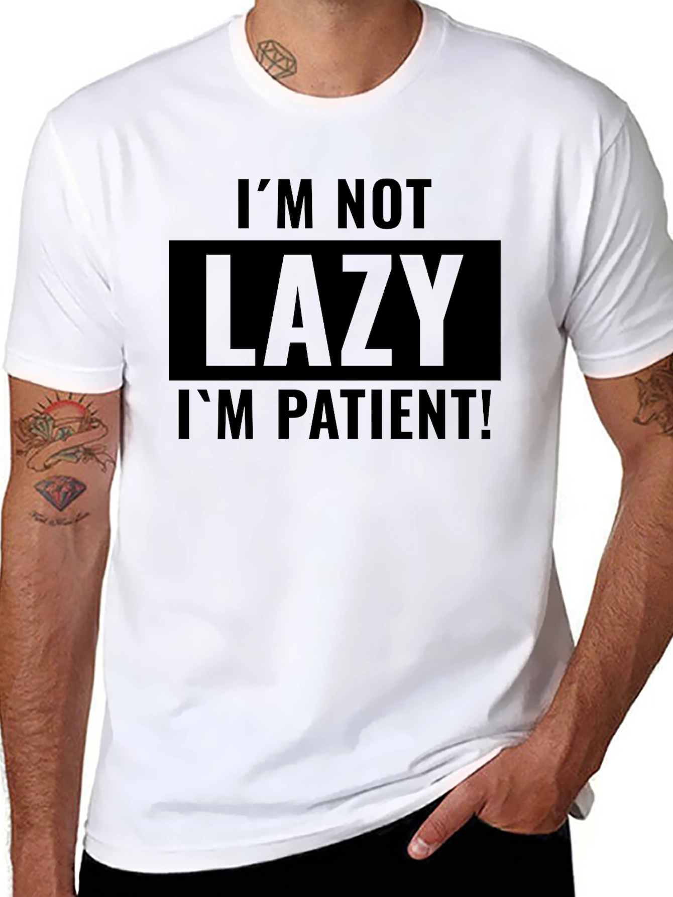 Funny Sarcastic Patient Black T-Shirt