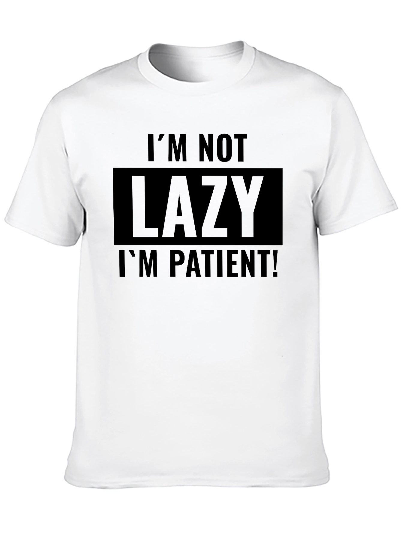 Funny Sarcastic Patient Black T-Shirt
