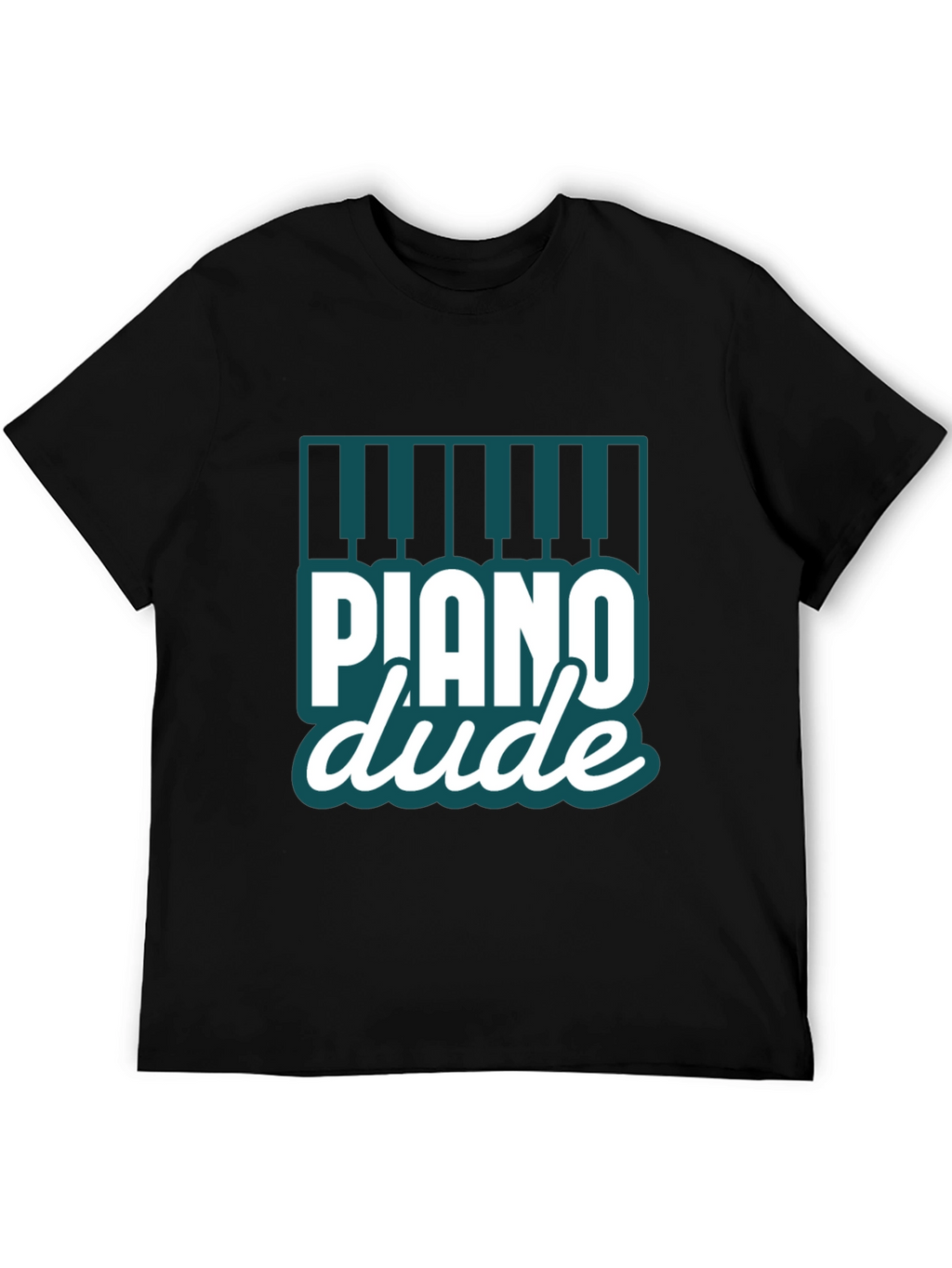 Piano Dude Black Graphic Tee