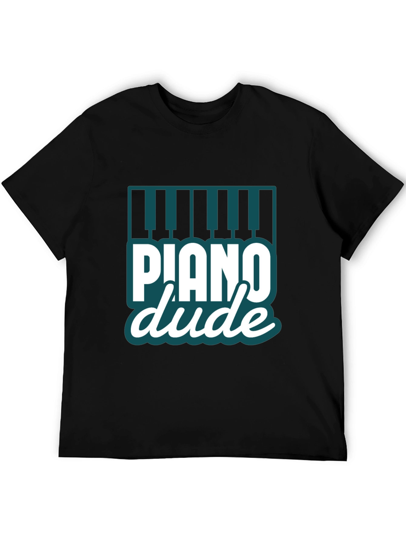 Piano Dude Black Graphic Tee