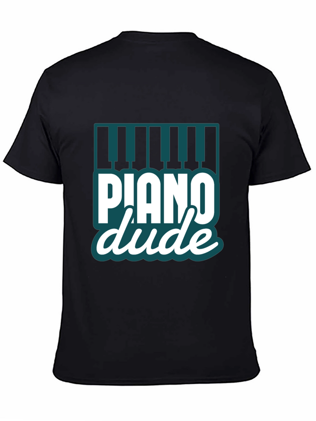 Piano Dude Black Graphic Tee