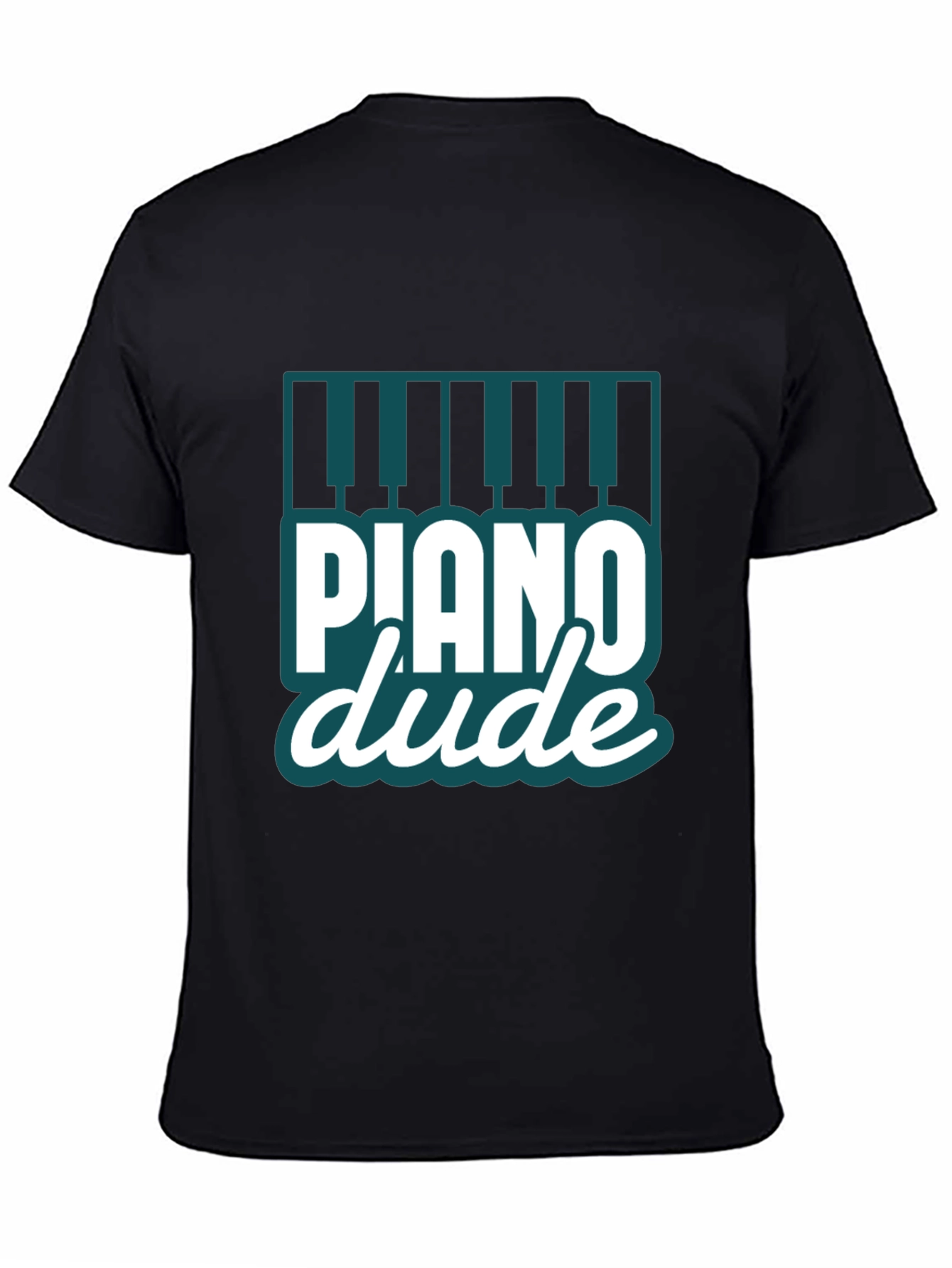 Piano Dude Black Graphic Tee