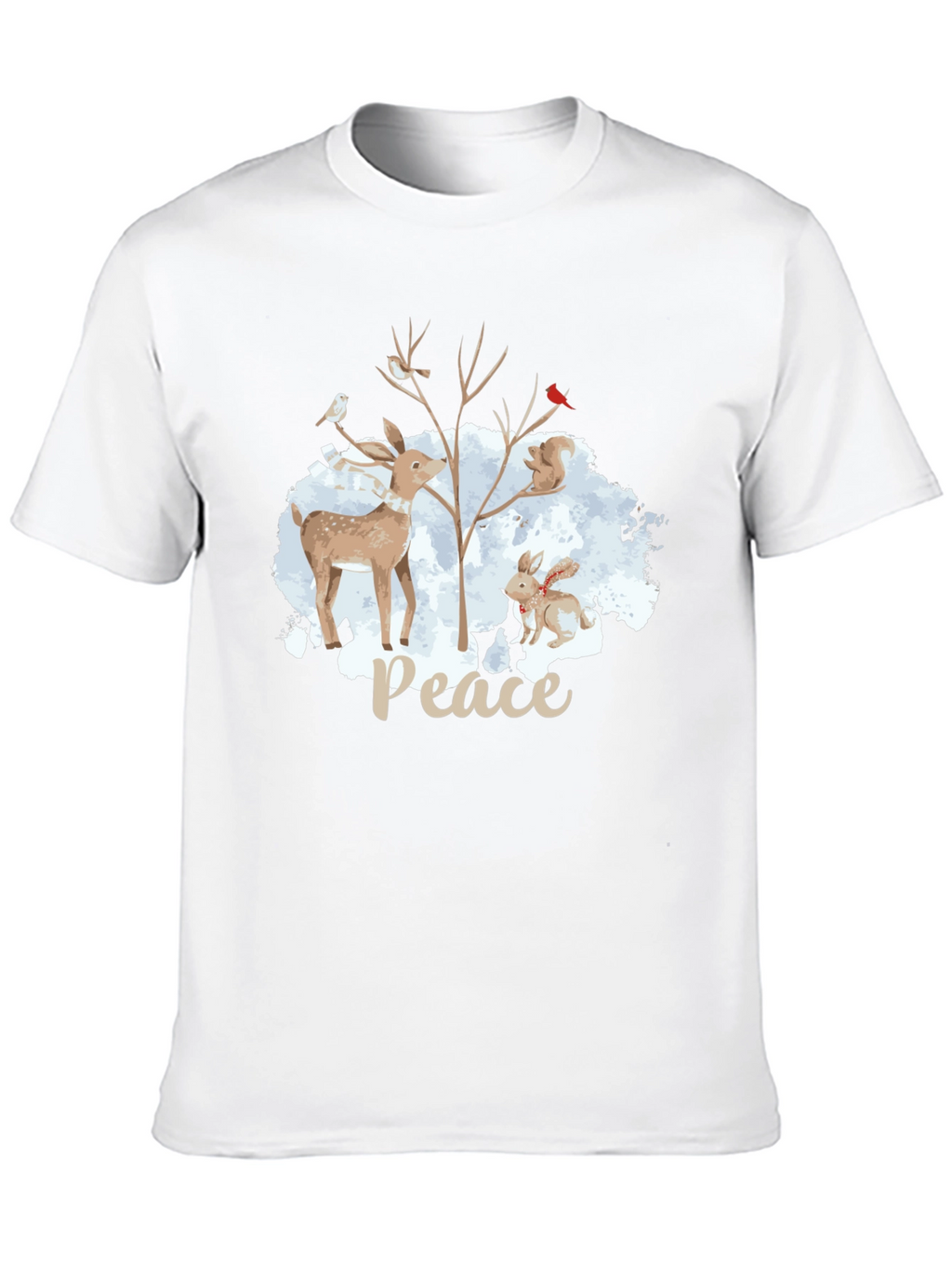 Peace Winter Animals T-Shirt