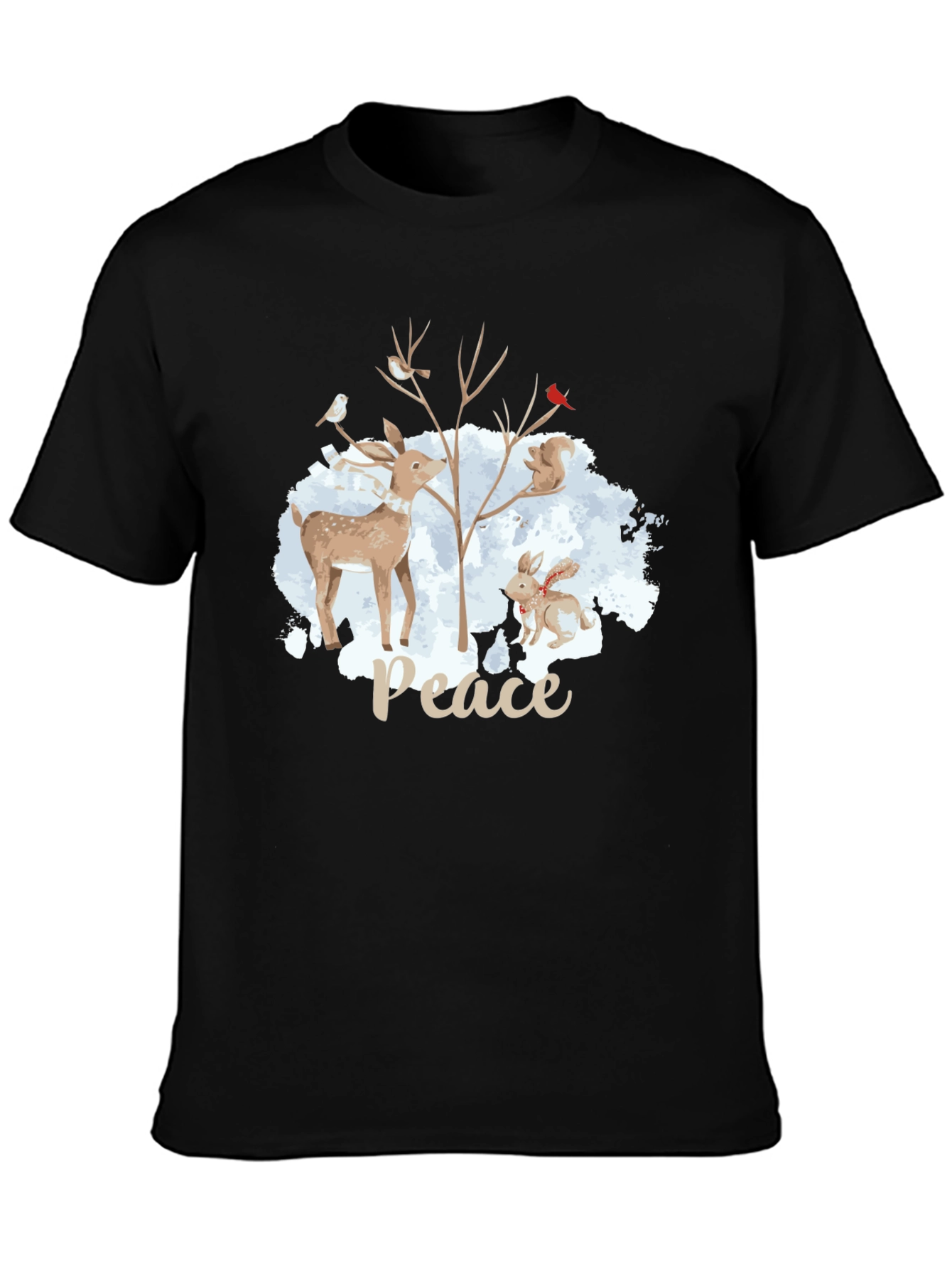 Peace Winter Animals T-Shirt