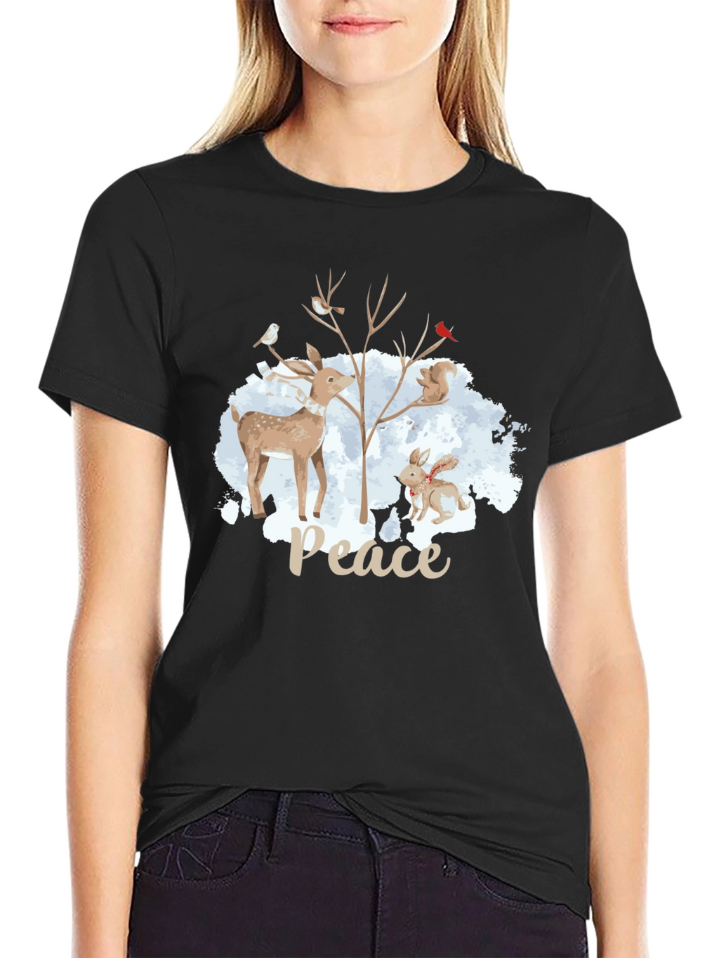 Peace Winter Animals T-Shirt