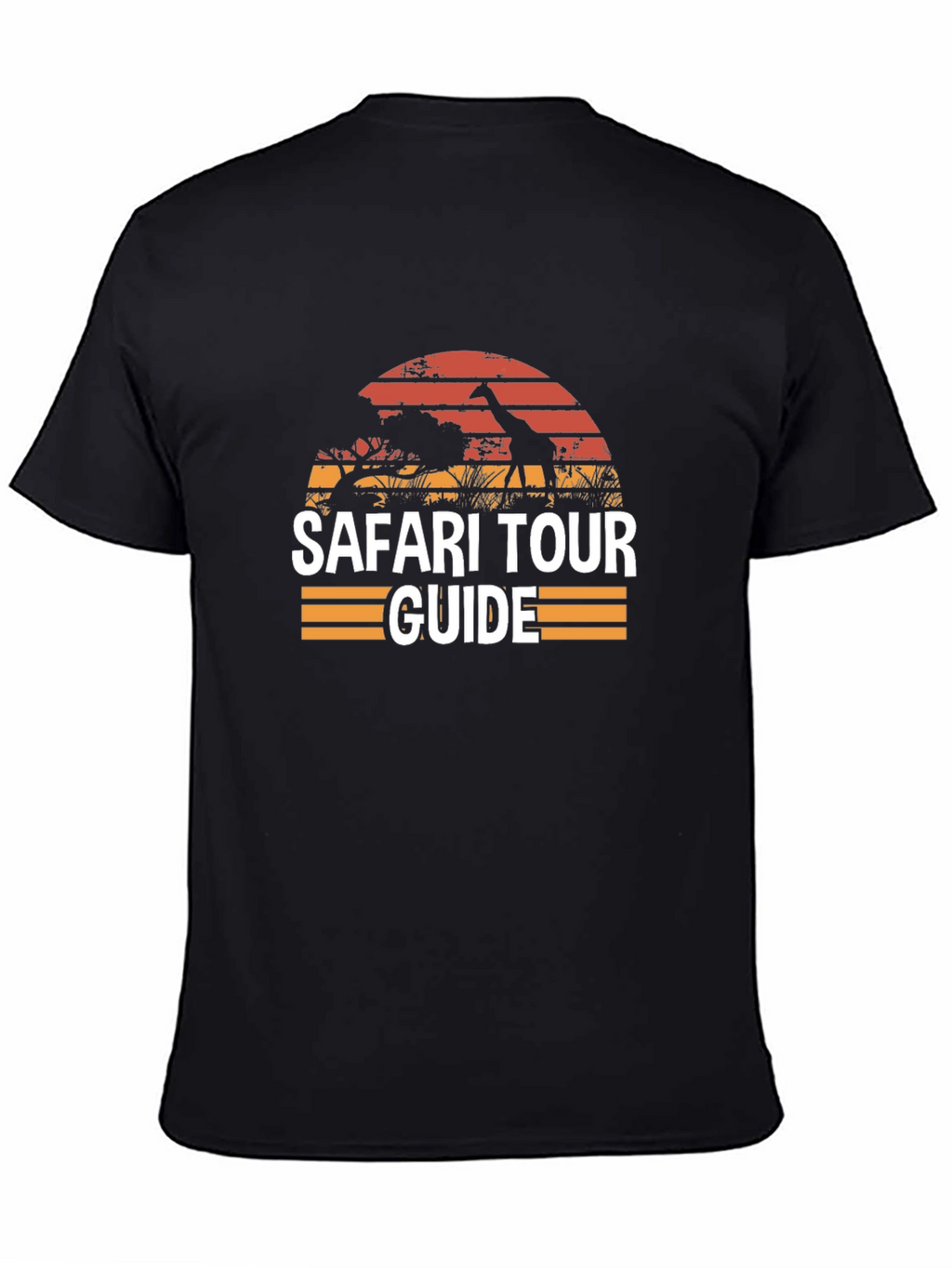 Safari Tour Guide Black T-Shirt