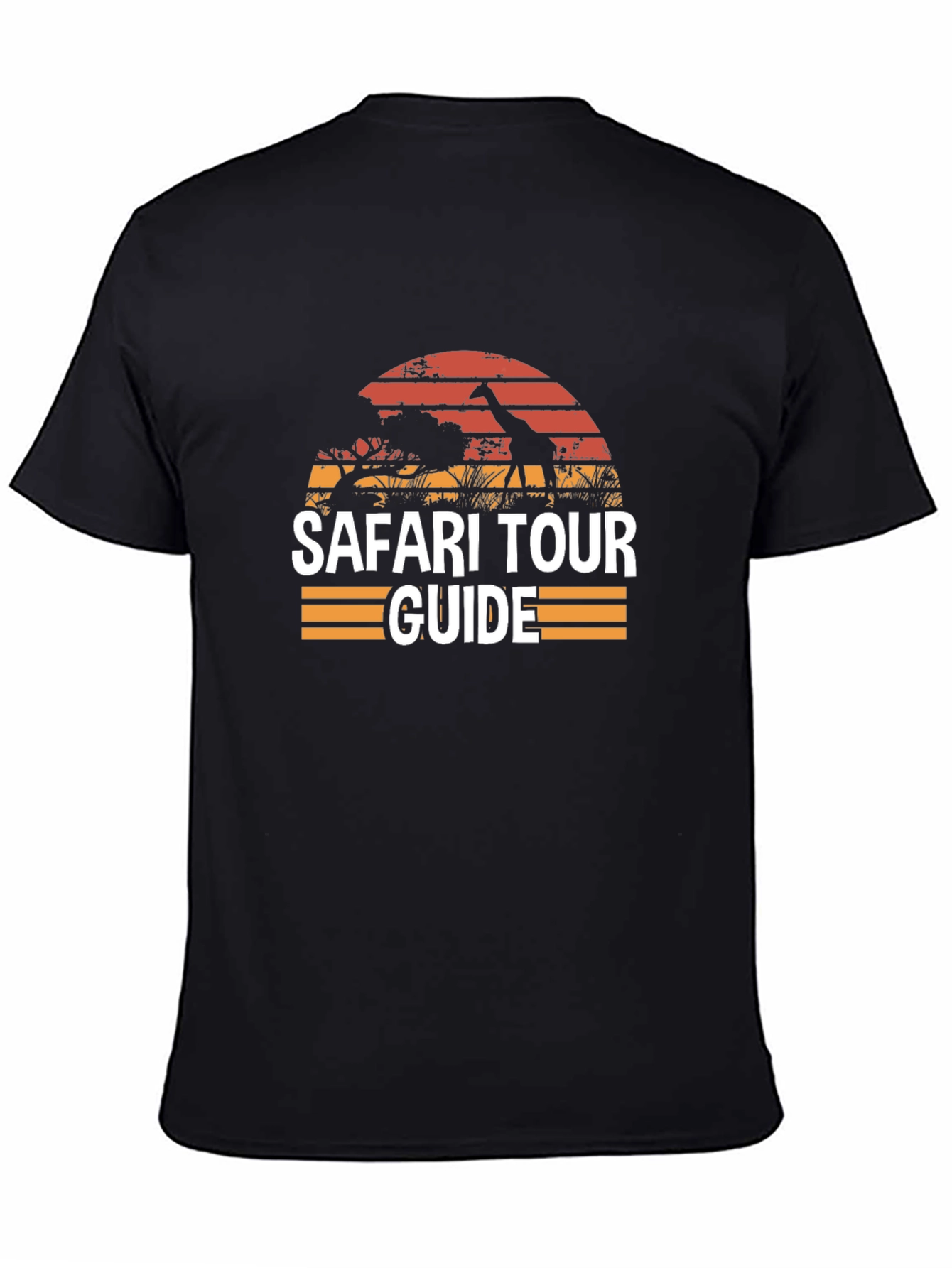 Safari Tour Guide Black T-Shirt