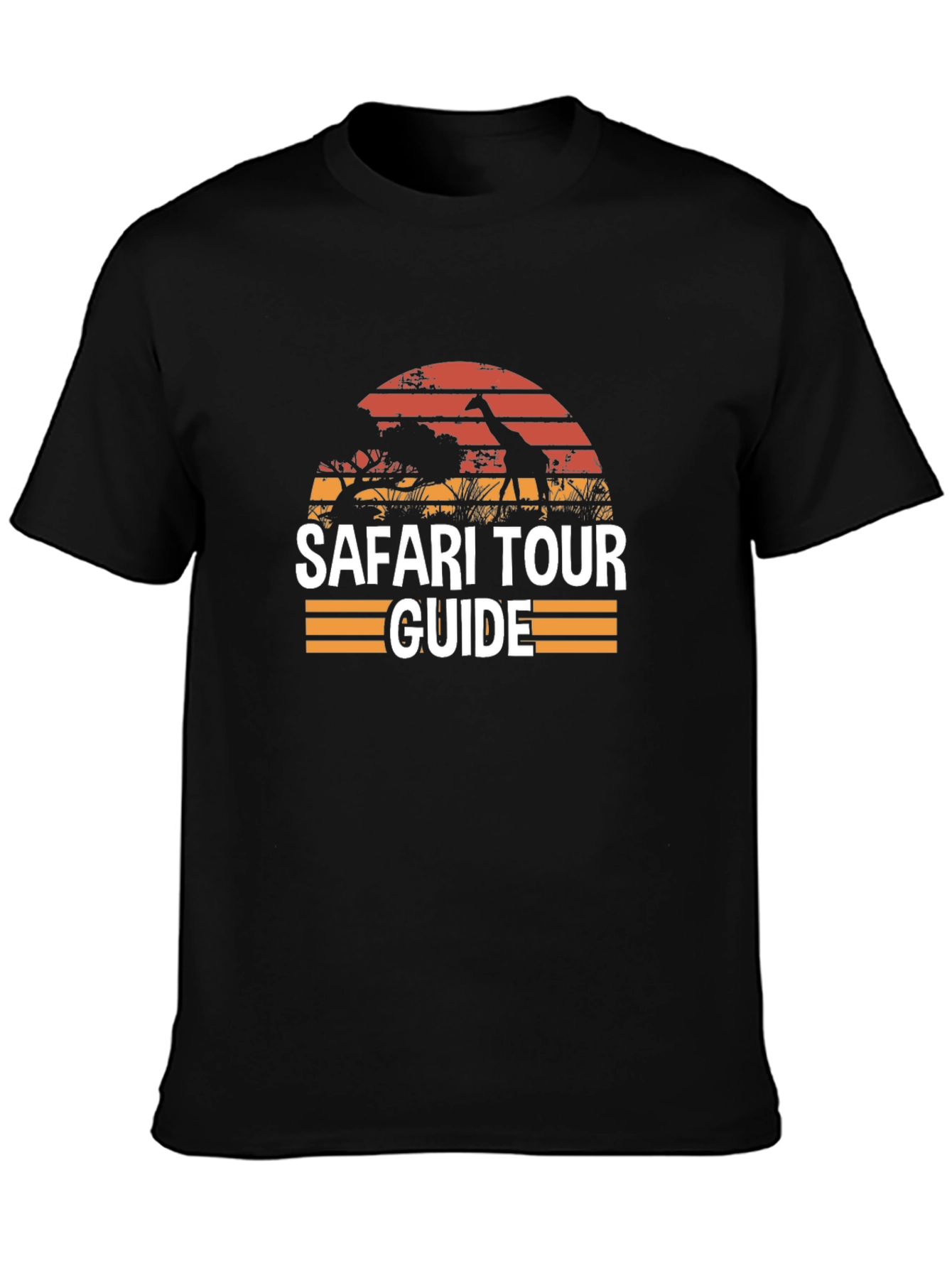 Safari Tour Guide Black T-Shirt