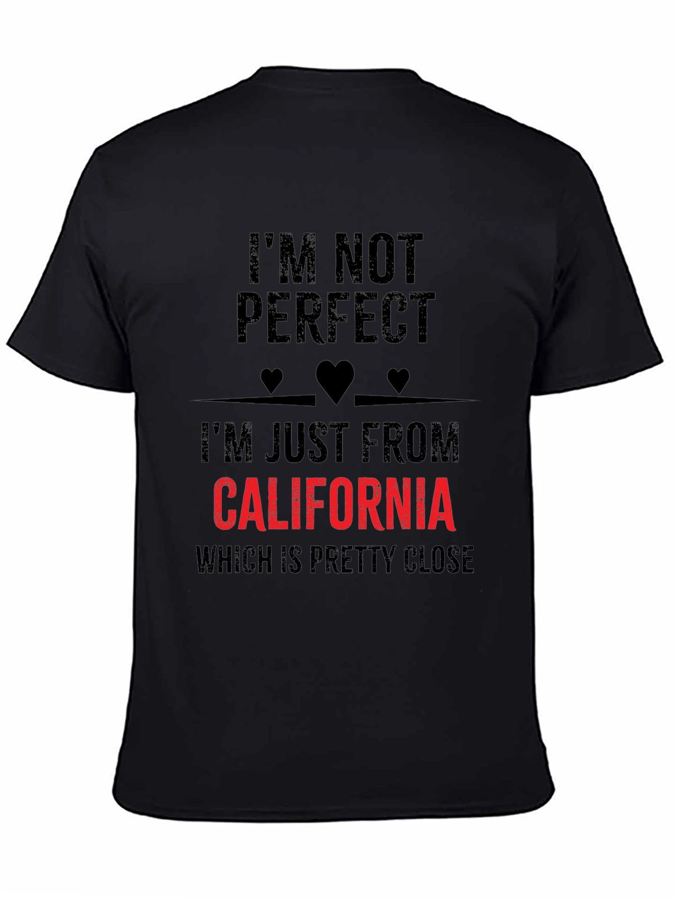 California State Pride T-Shirt - Im Not Perfect Funny Tee