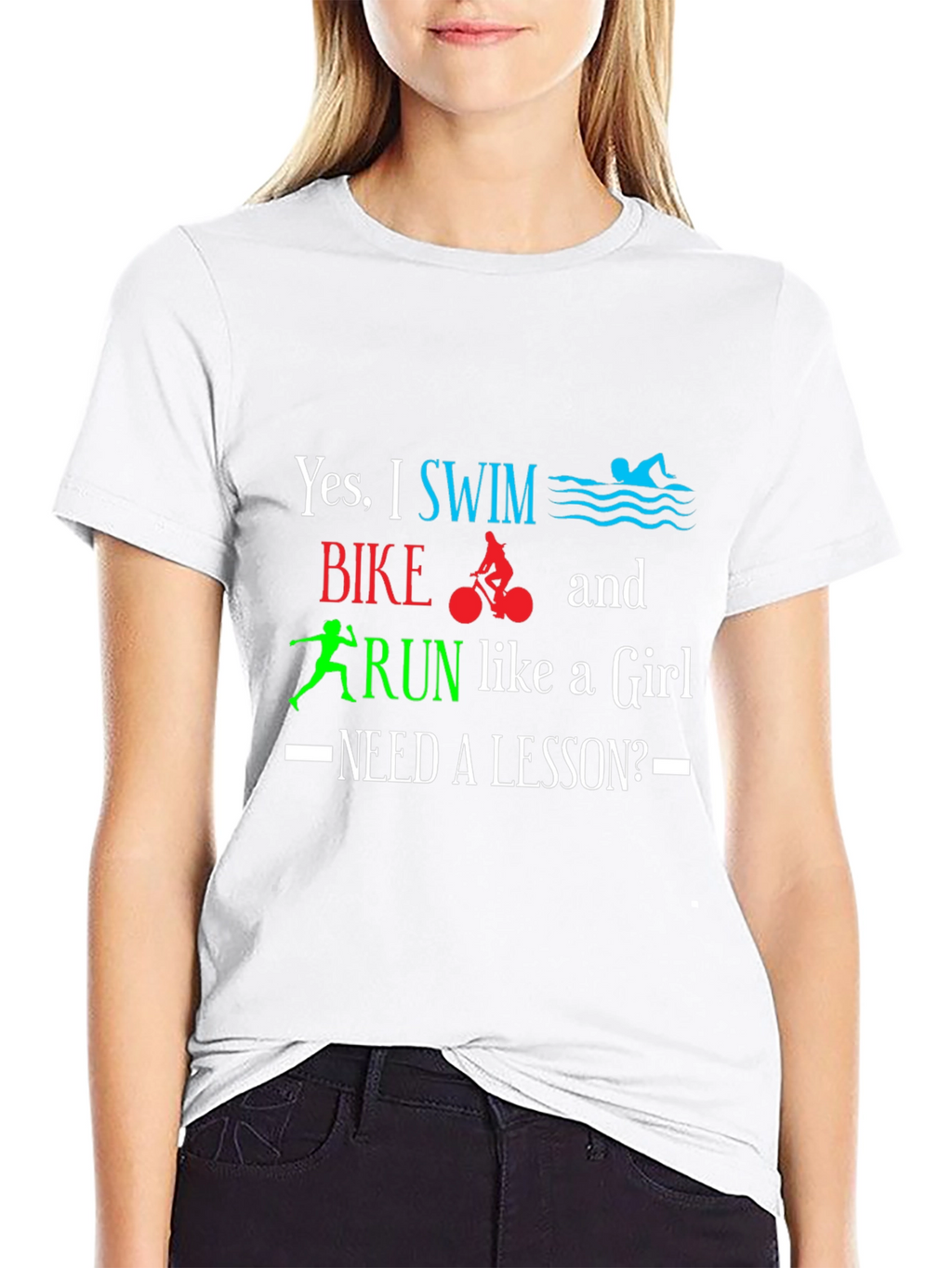 Swim Bike Run Like a Girl T-Shirt