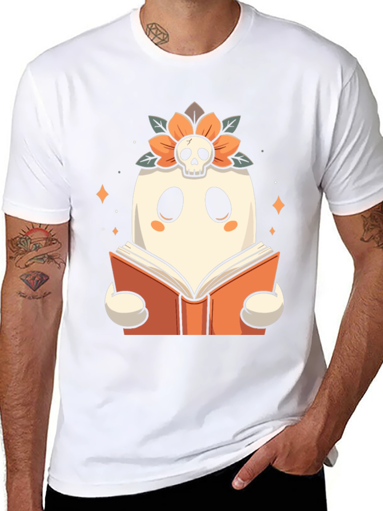 Ghost Reader T-Shirt: Spooky Season Style