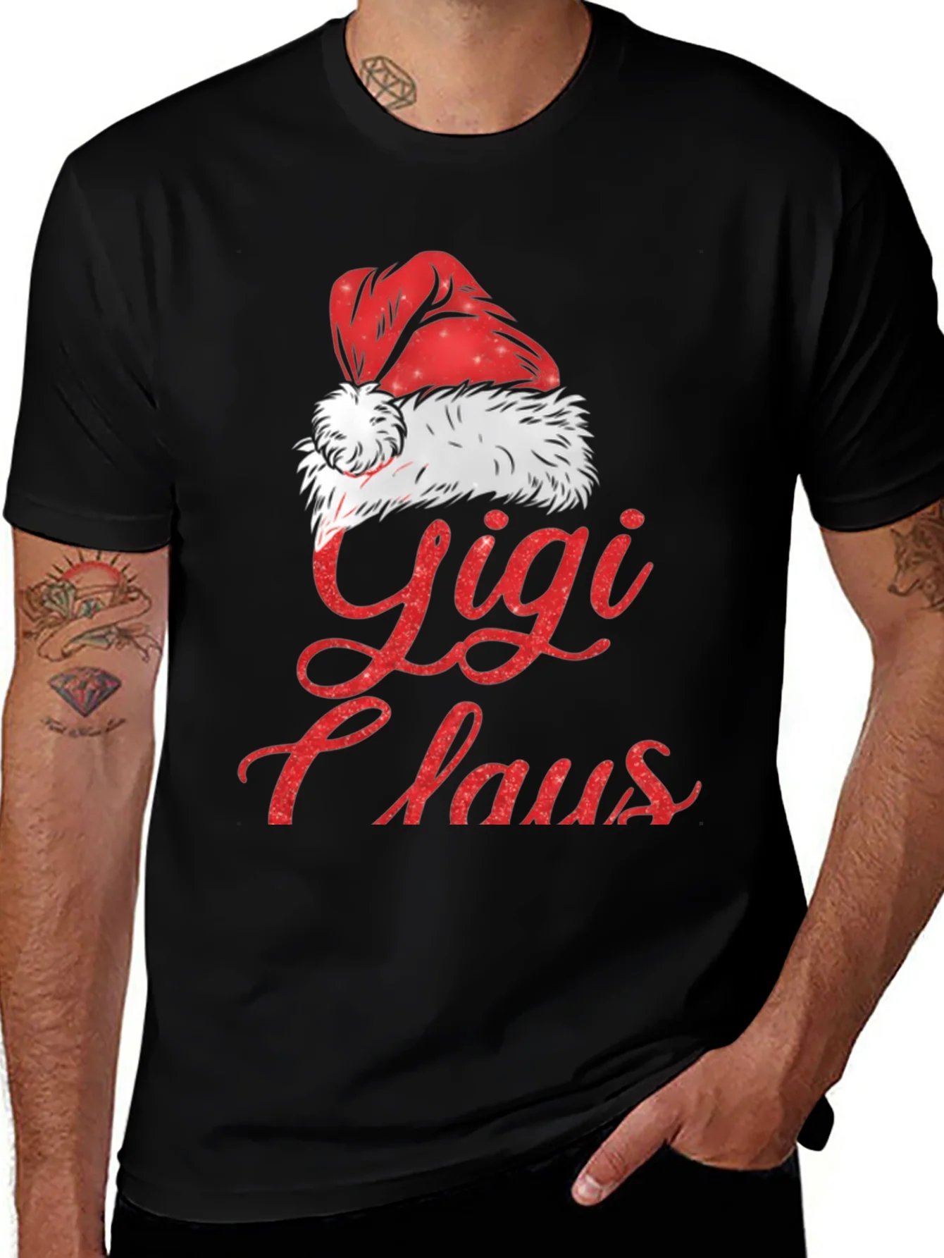 Gigi Claus Christmas Graphic Tee Shirt