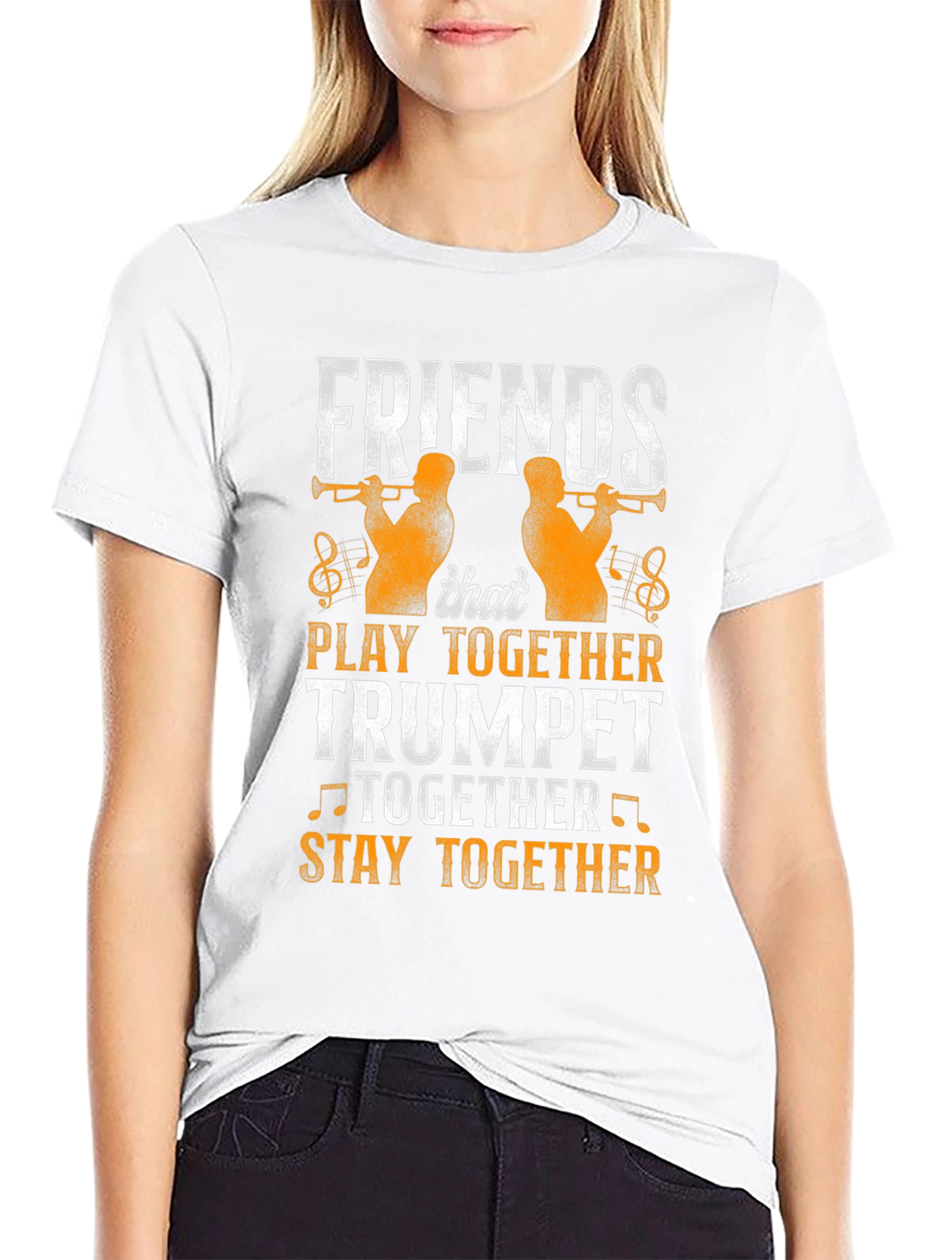 Friends Trumpet Player Graphic Tee
