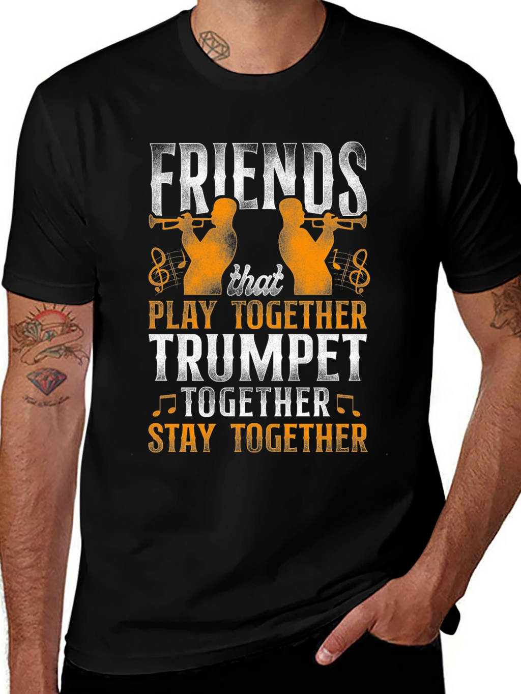Friends Trumpet Player Graphic Tee