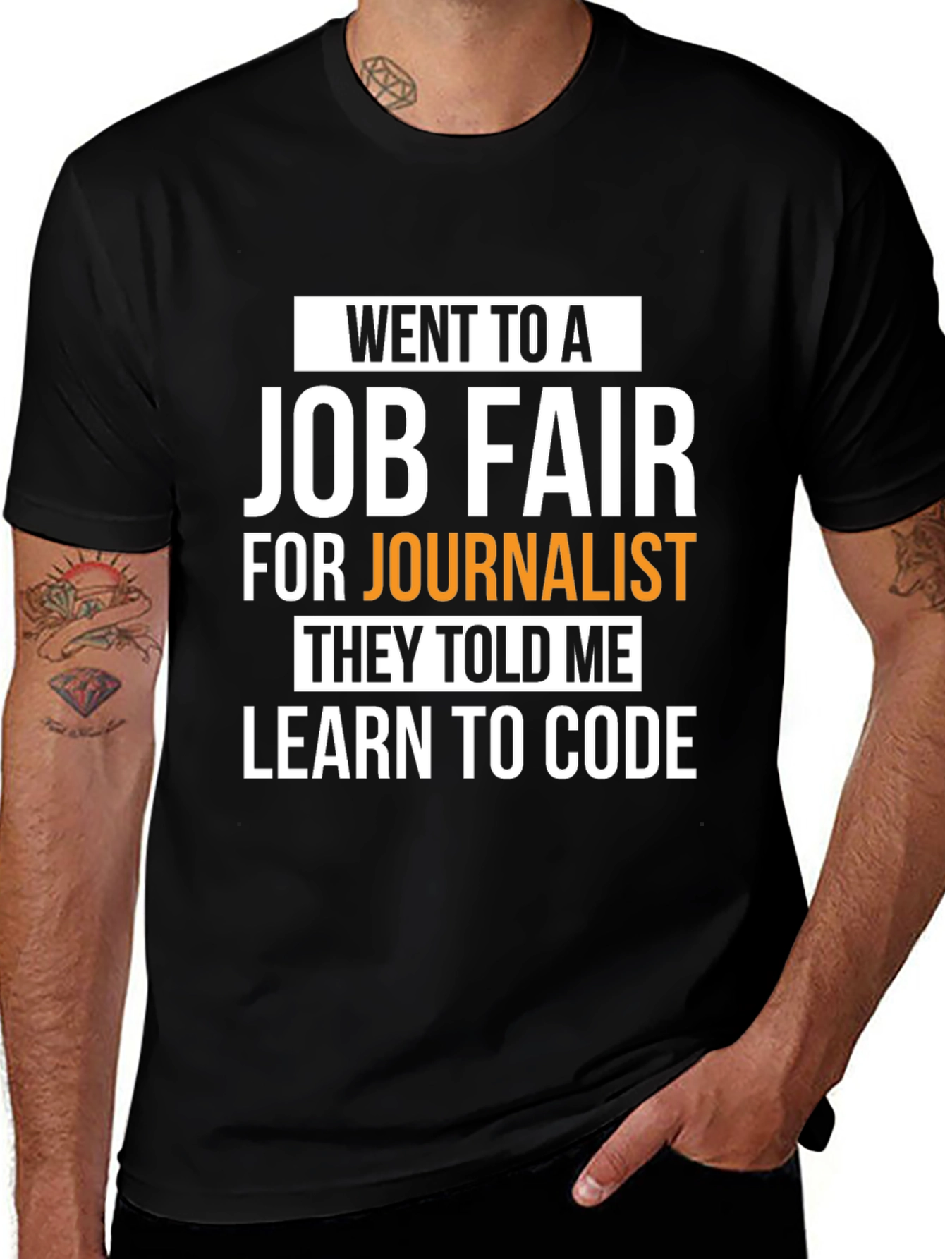 Went to a Job Fair Learn to Code Graphic Tee