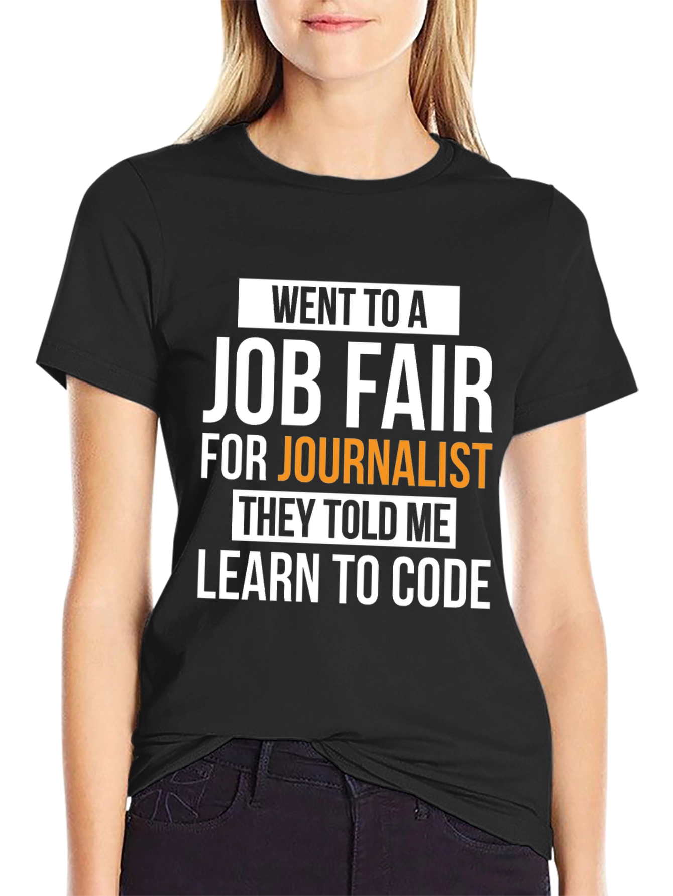 Went to a Job Fair Learn to Code Graphic Tee