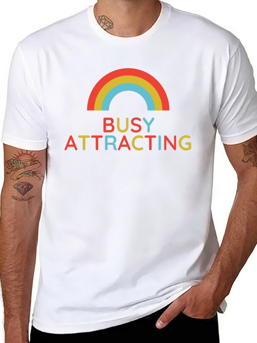 Busy Attracting Rainbow T-Shirt