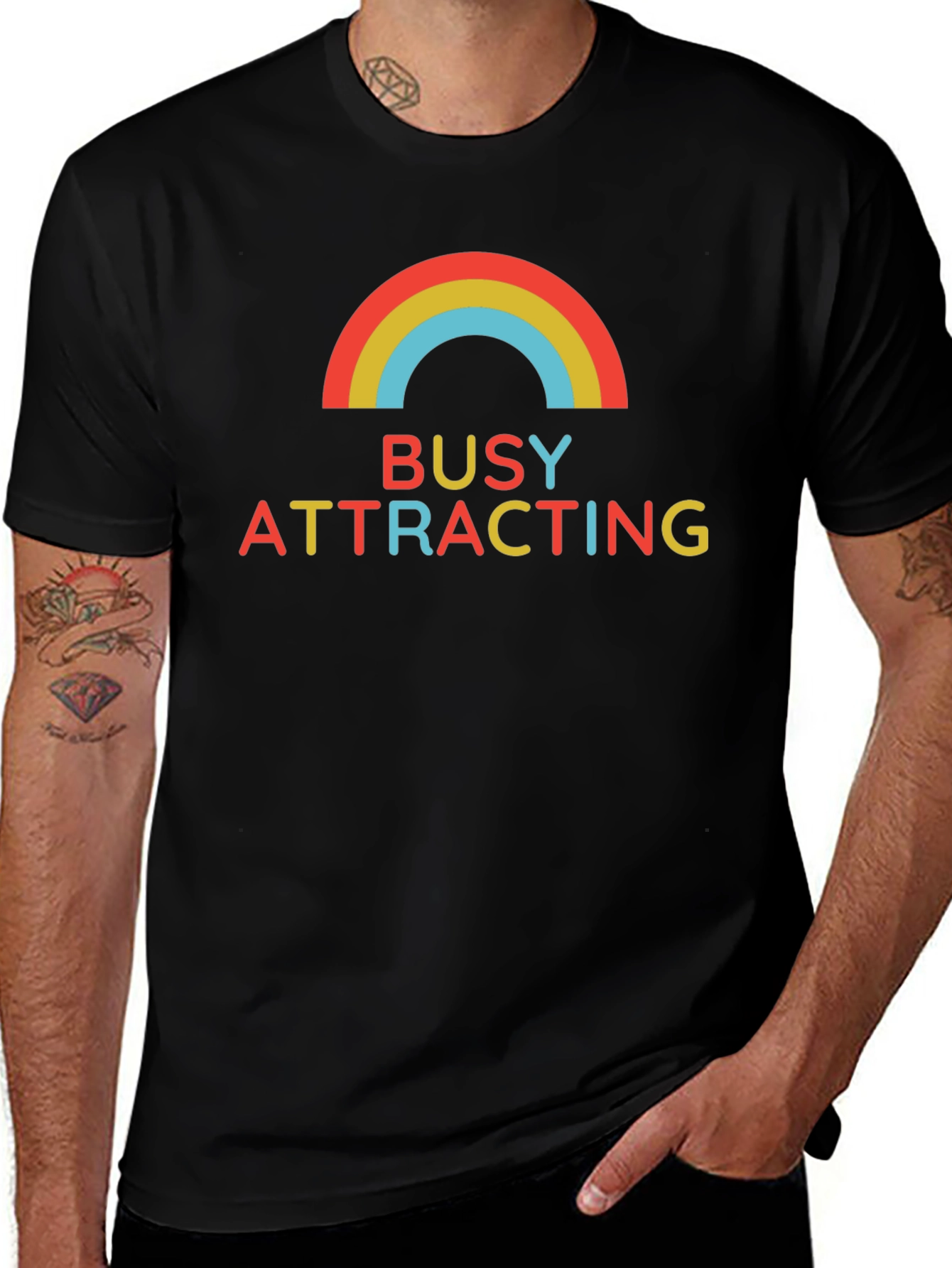 Busy Attracting Rainbow T-Shirt