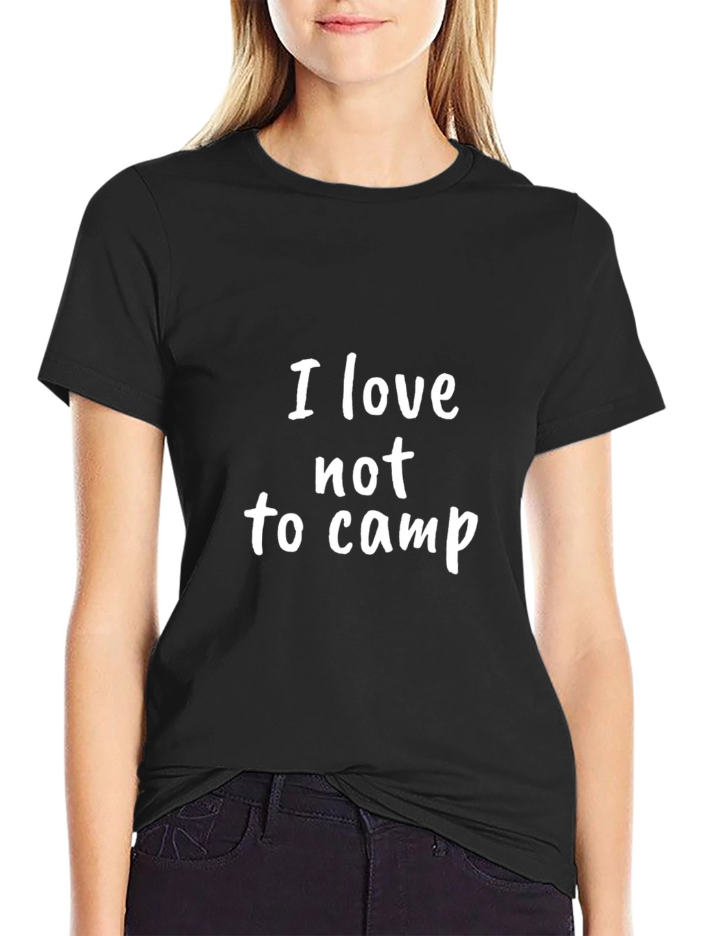 I Love Not to Camp Graphic T-Shirt