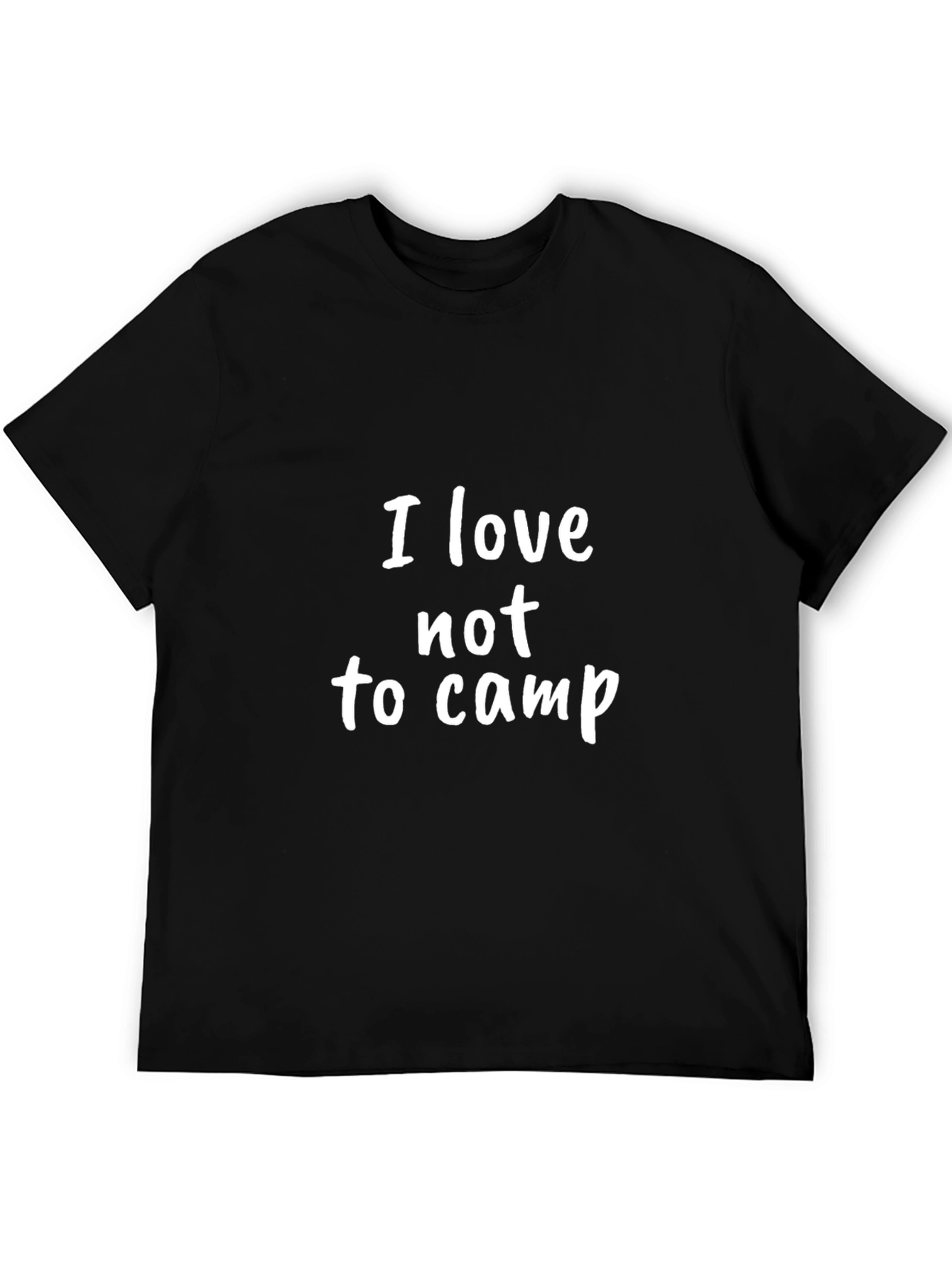 I Love Not to Camp Graphic T-Shirt