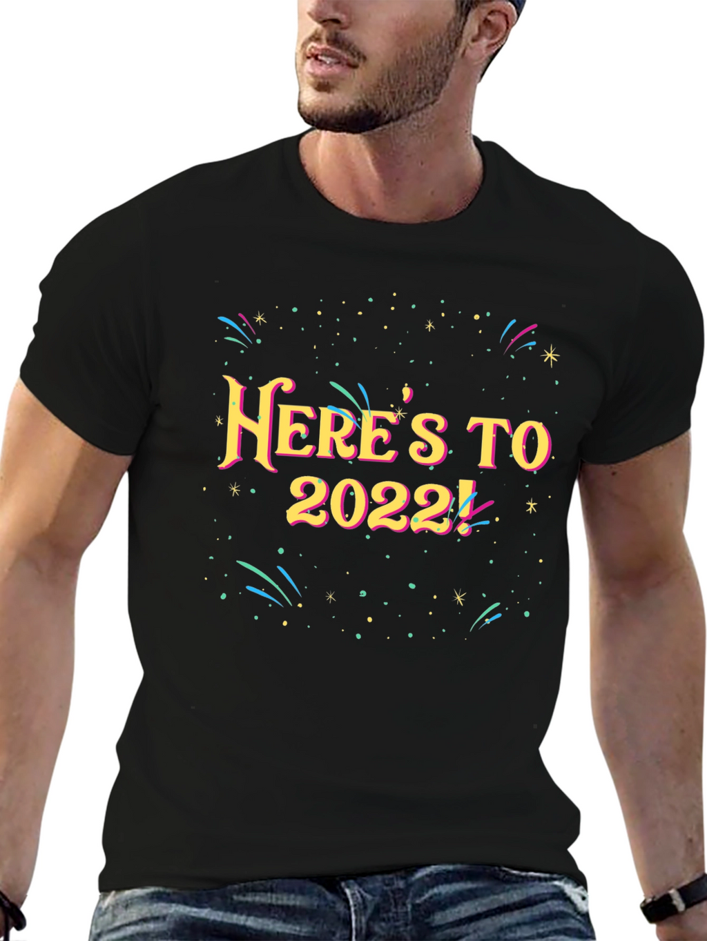 Heres To 2022 T-Shirt - New Year Celebration Tee