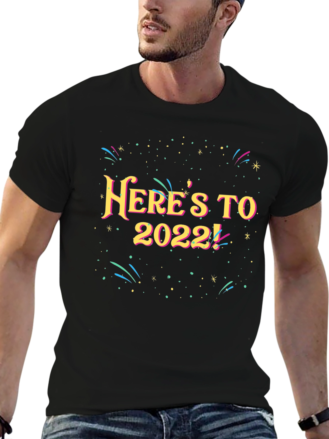 Heres To 2022 T-Shirt - New Year Celebration Tee