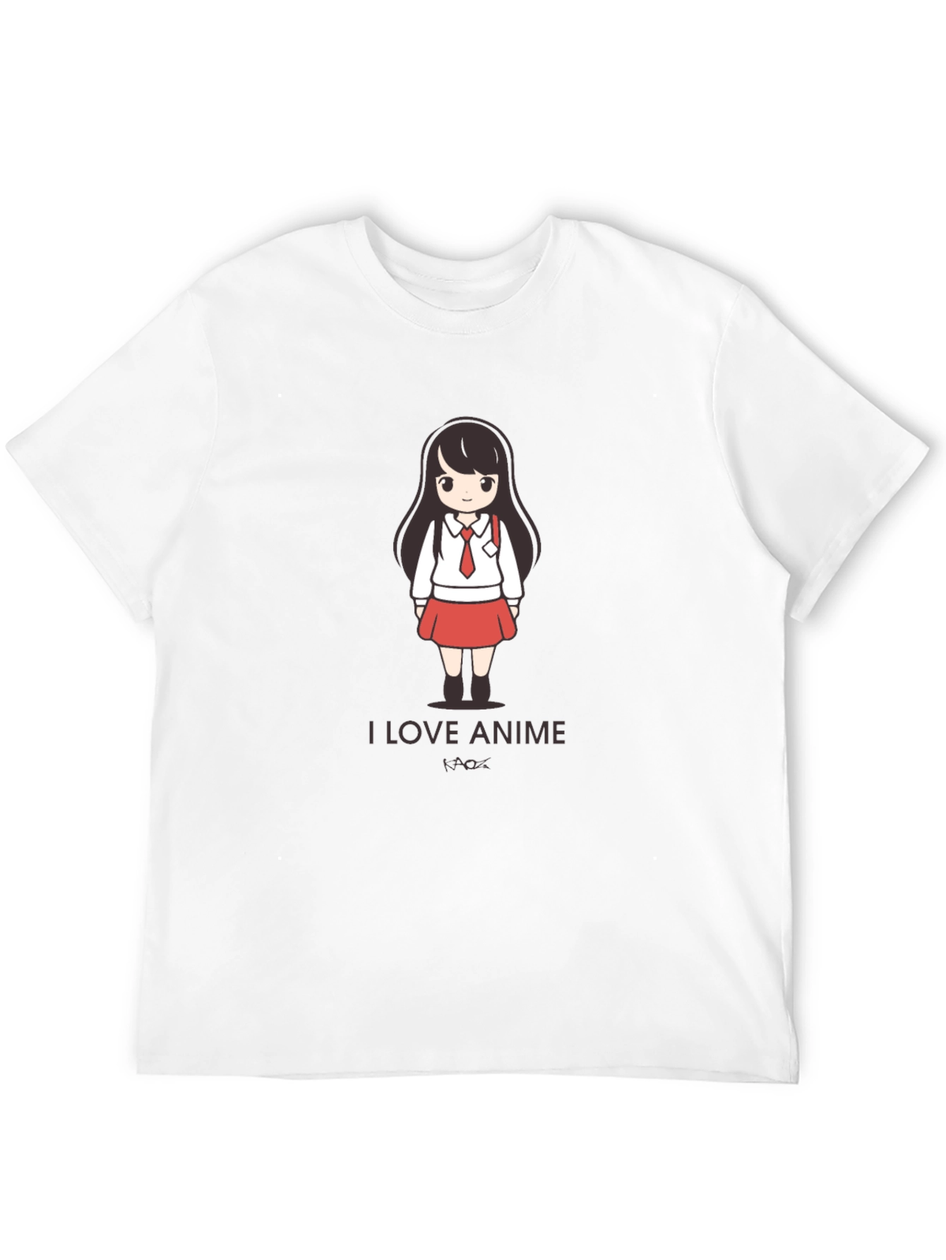 I Love Anime Black T-Shirt
