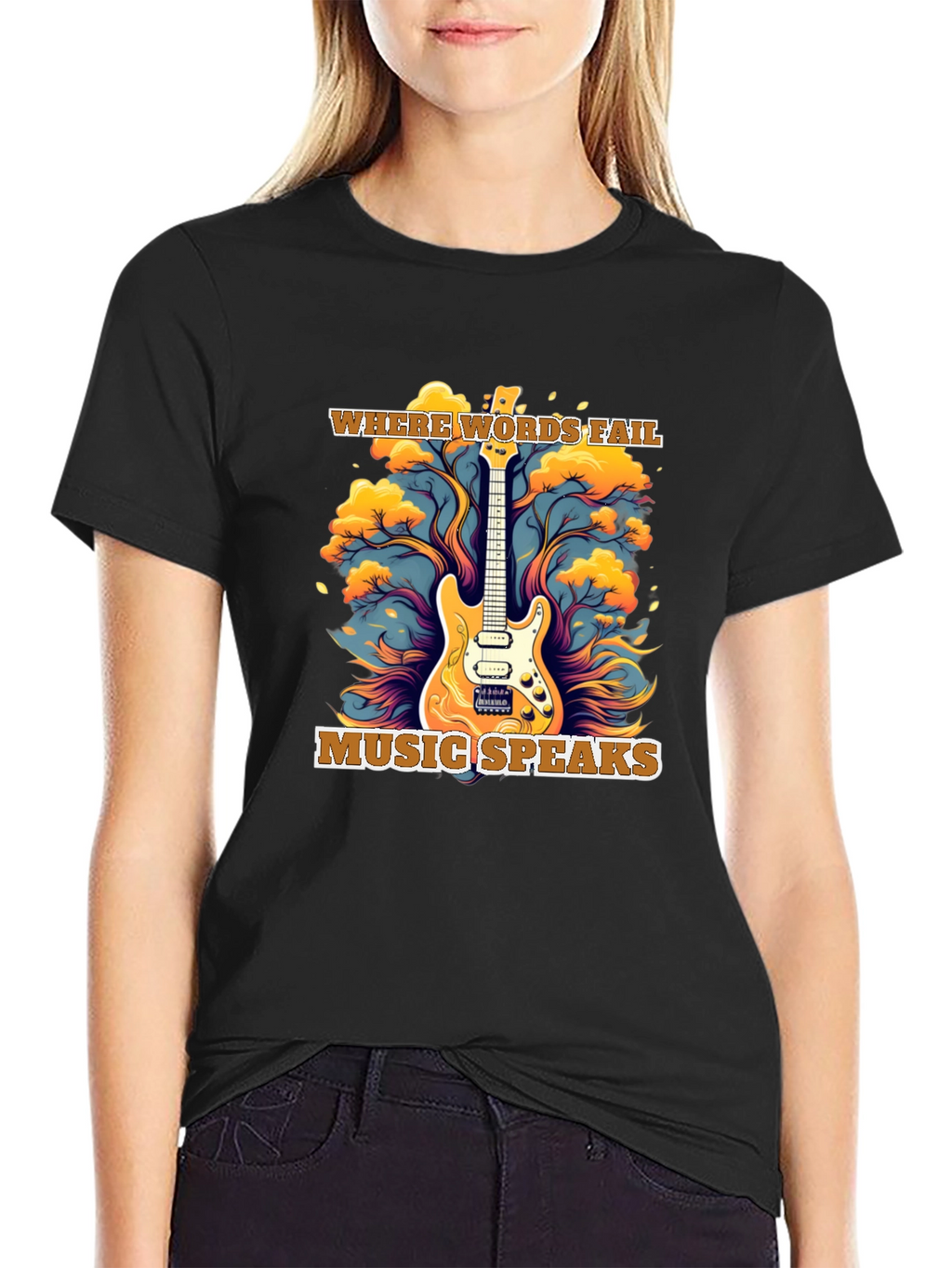 Where Words Fail Music Speaks T-Shirt