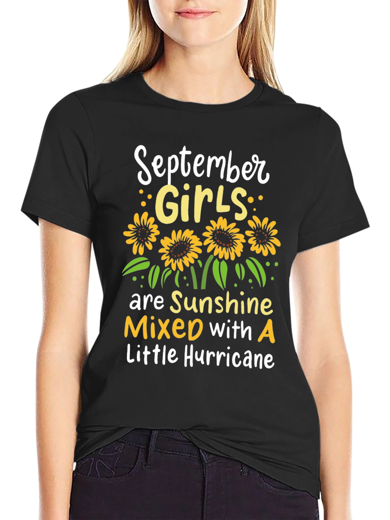 September Girls Sunflower Graphic T-Shirt