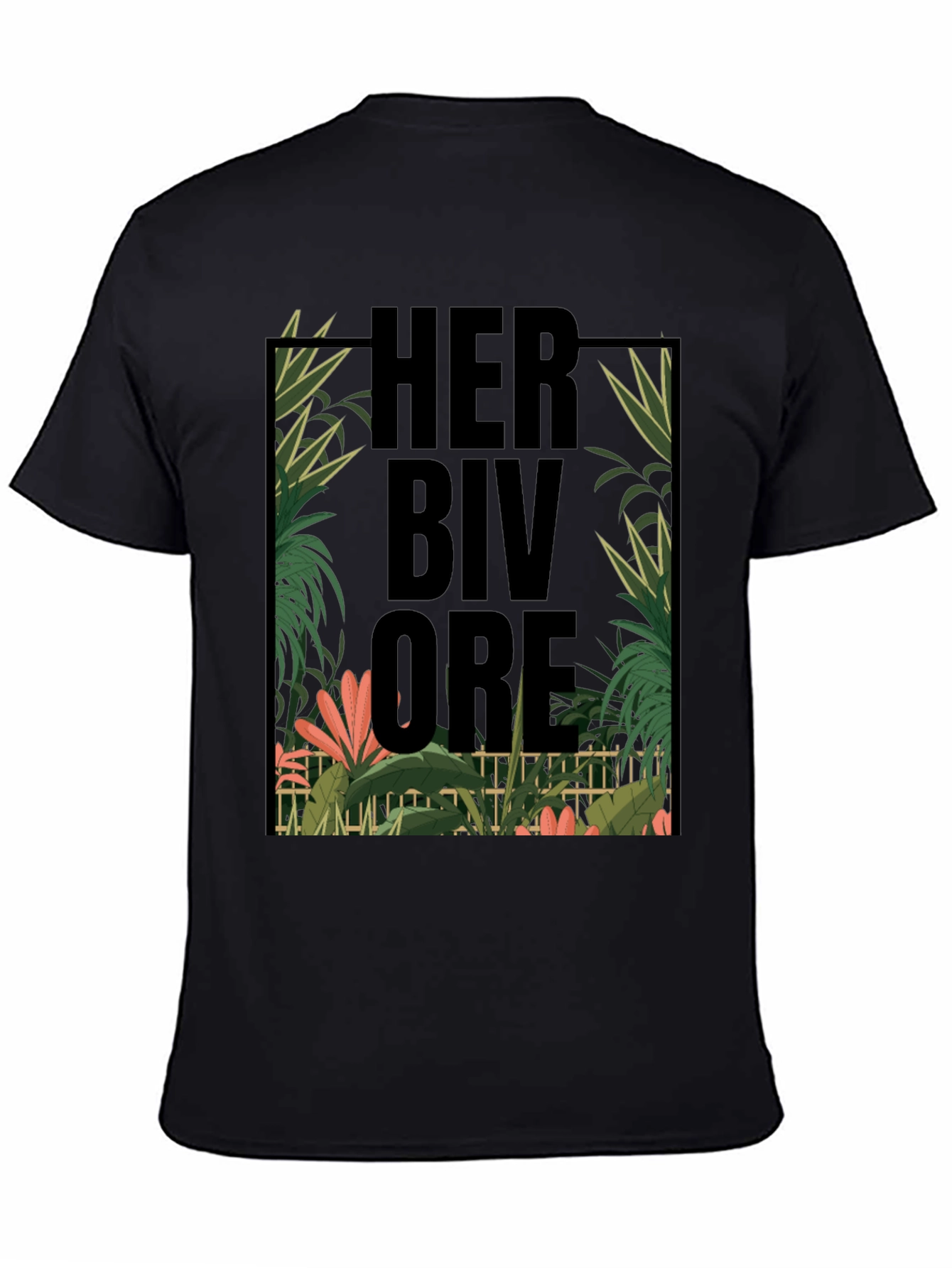 Herbivore Tropical Graphic Black T-Shirt