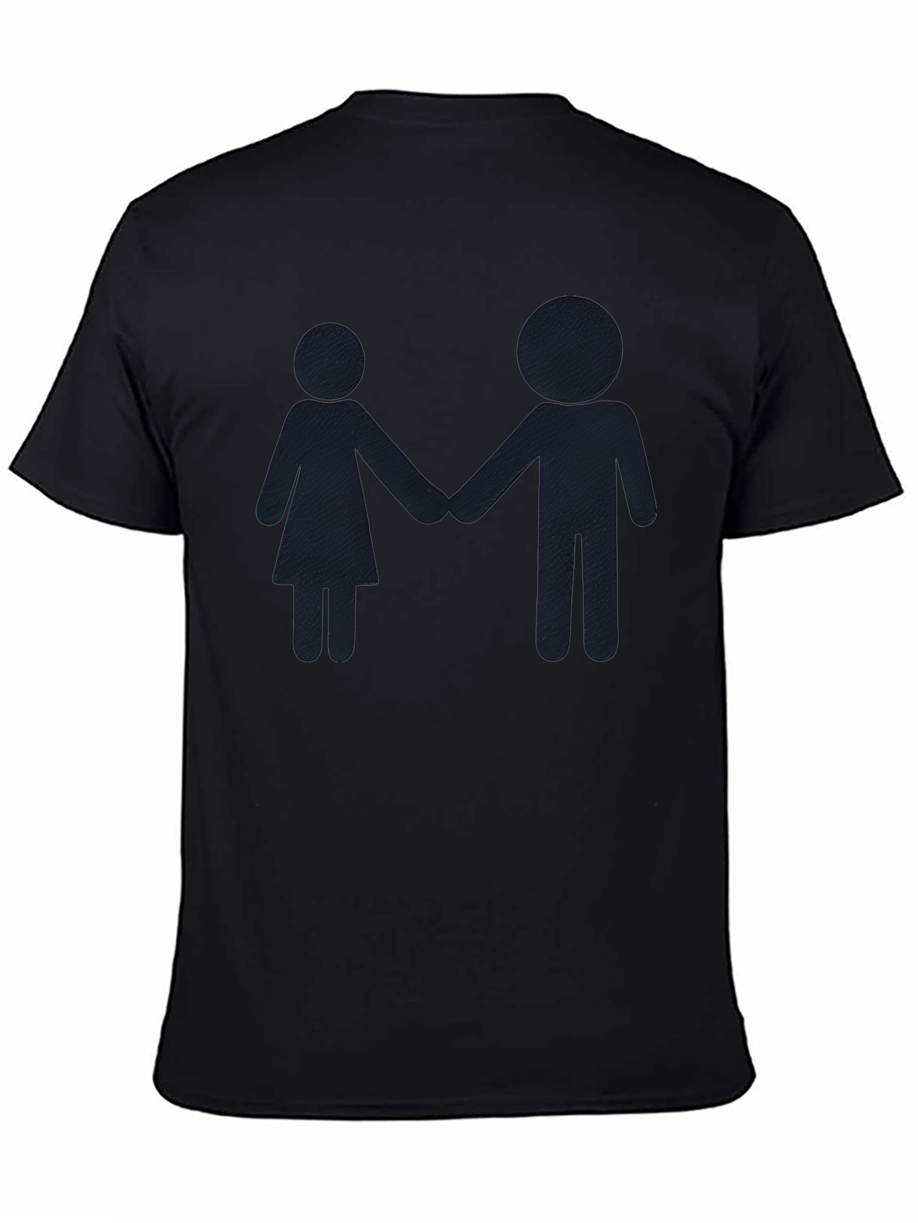 Couple Silhouette Black T-Shirt
