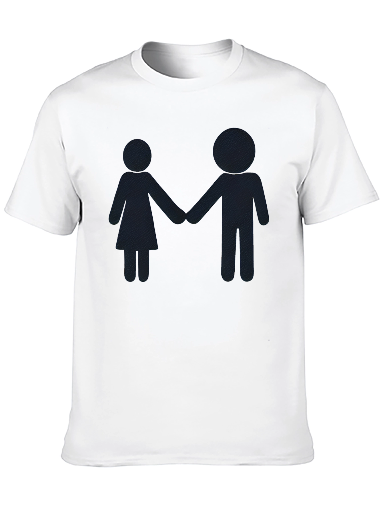 Couple Silhouette Black T-Shirt