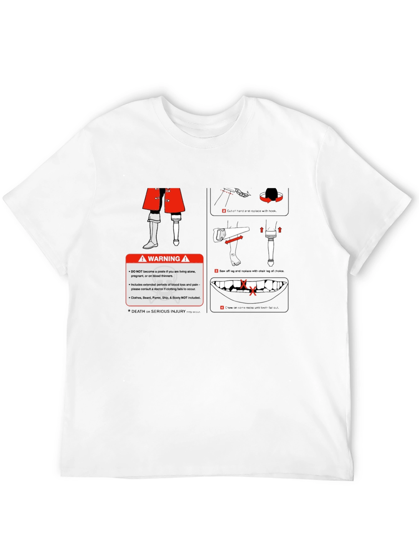 Pirate Warning Graphic T-Shirt