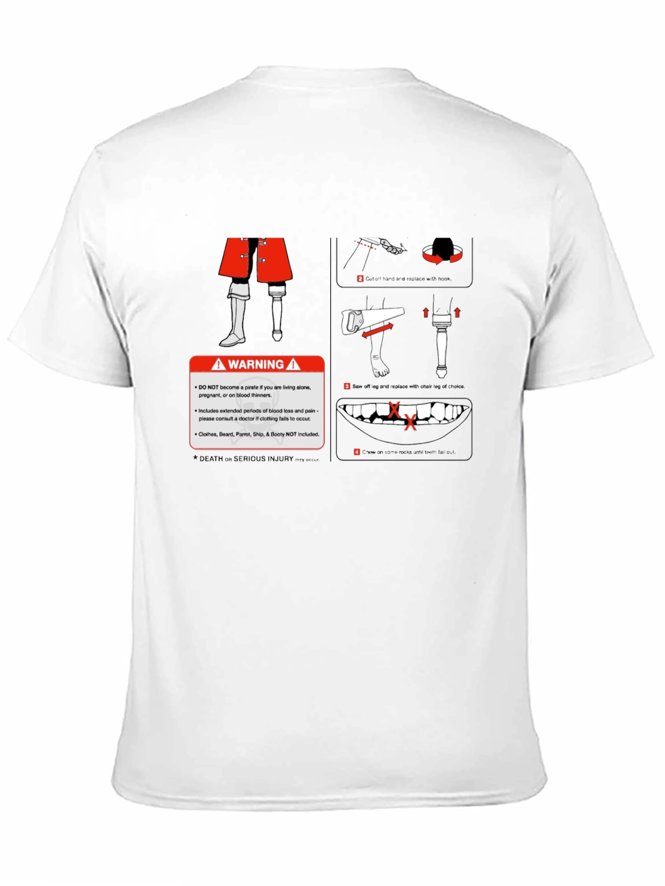 Pirate Warning Graphic T-Shirt