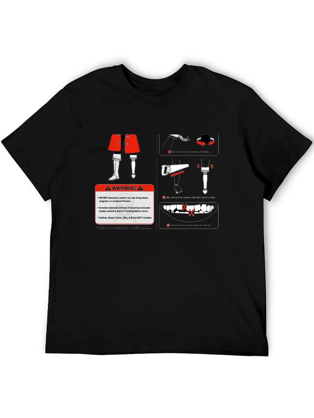 Pirate Warning Graphic T-Shirt