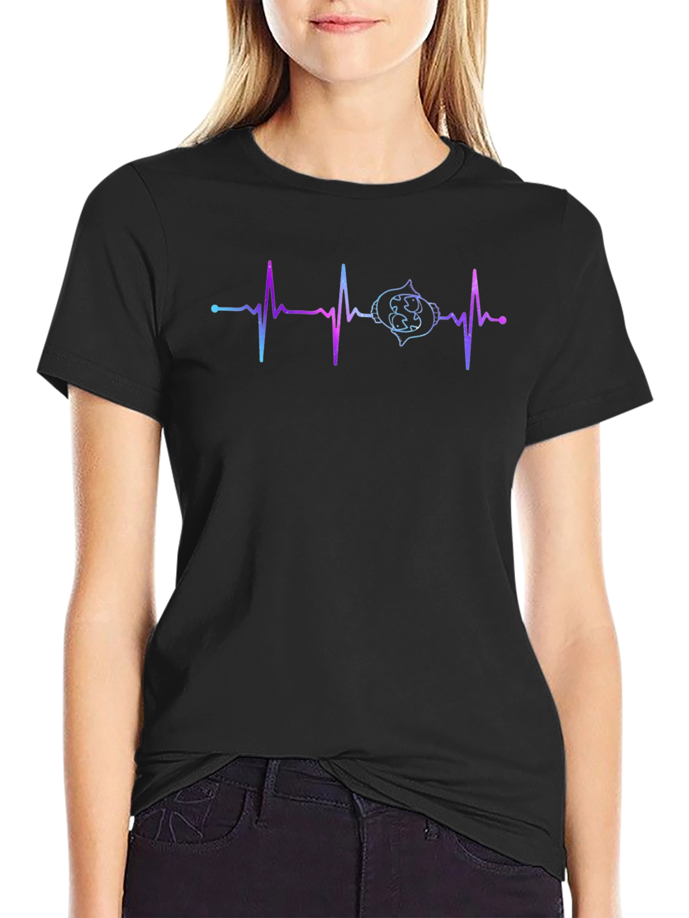 Heartbeat Gamer T-Shirt - Black Cotton Tee