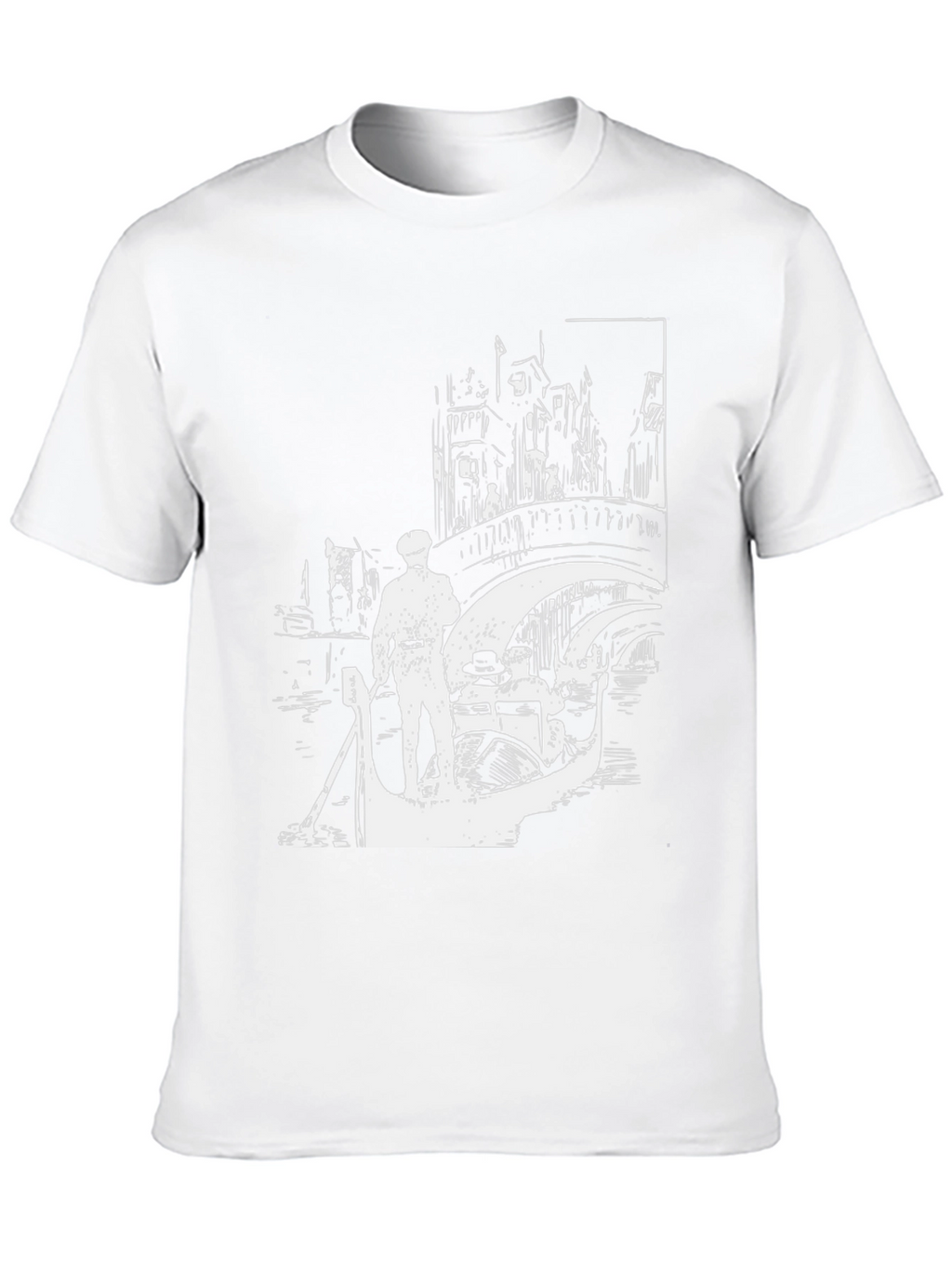 Venice Gondola Black T-Shirt