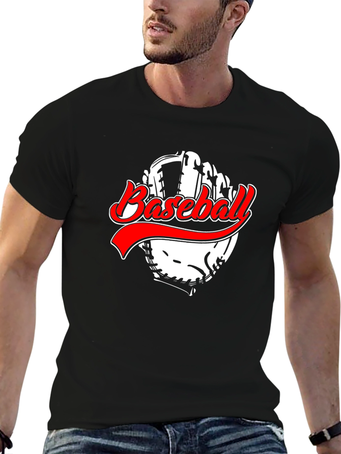 Baseball Glove Graphic T-Shirt