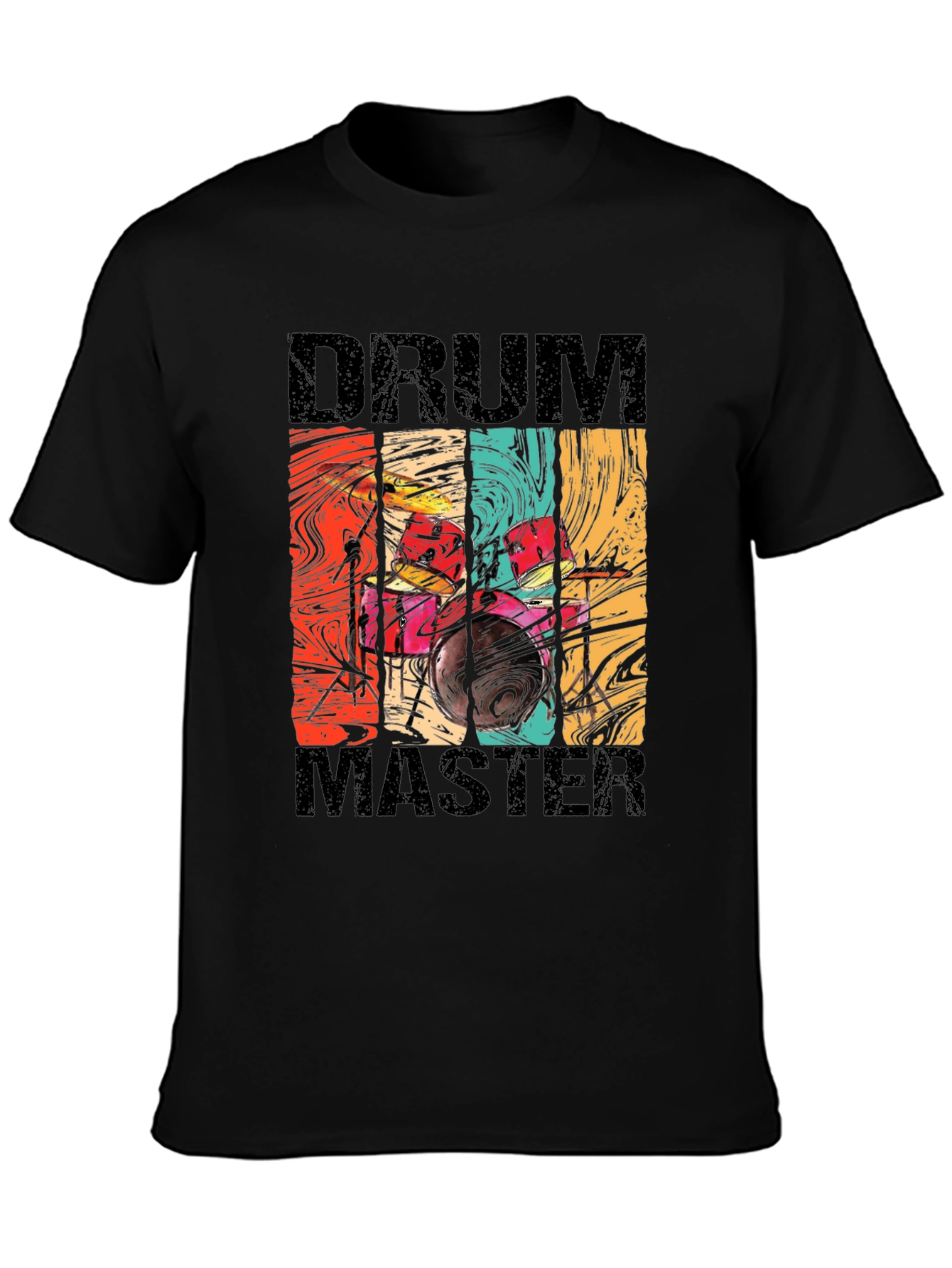 Drum Master Retro Style Graphic Tee