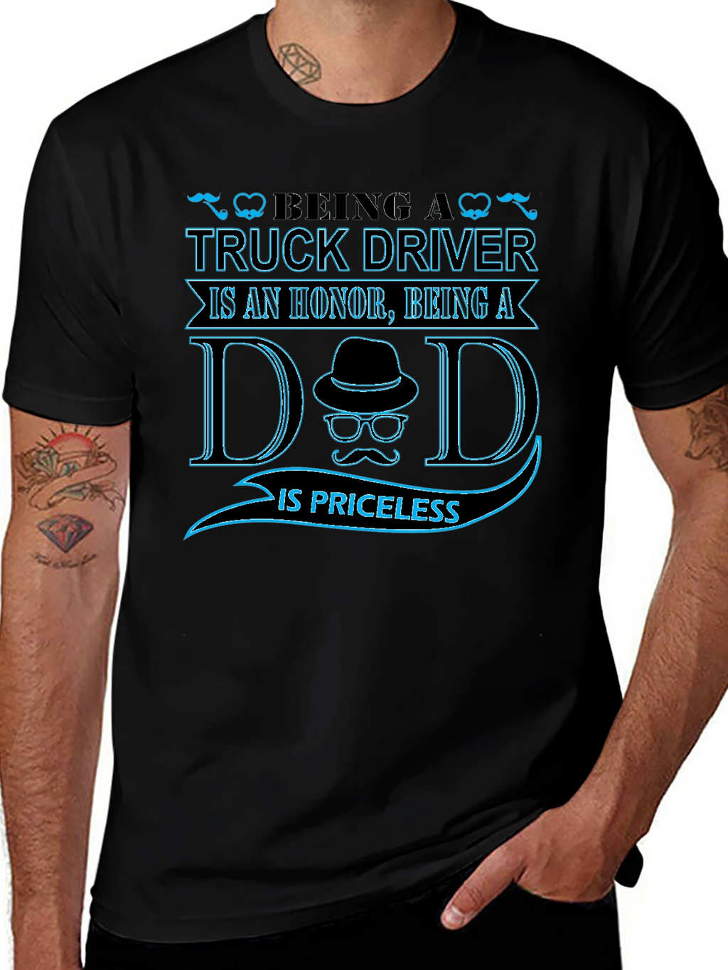 Truck Driver Dad T-Shirt - Honor & Priceless
