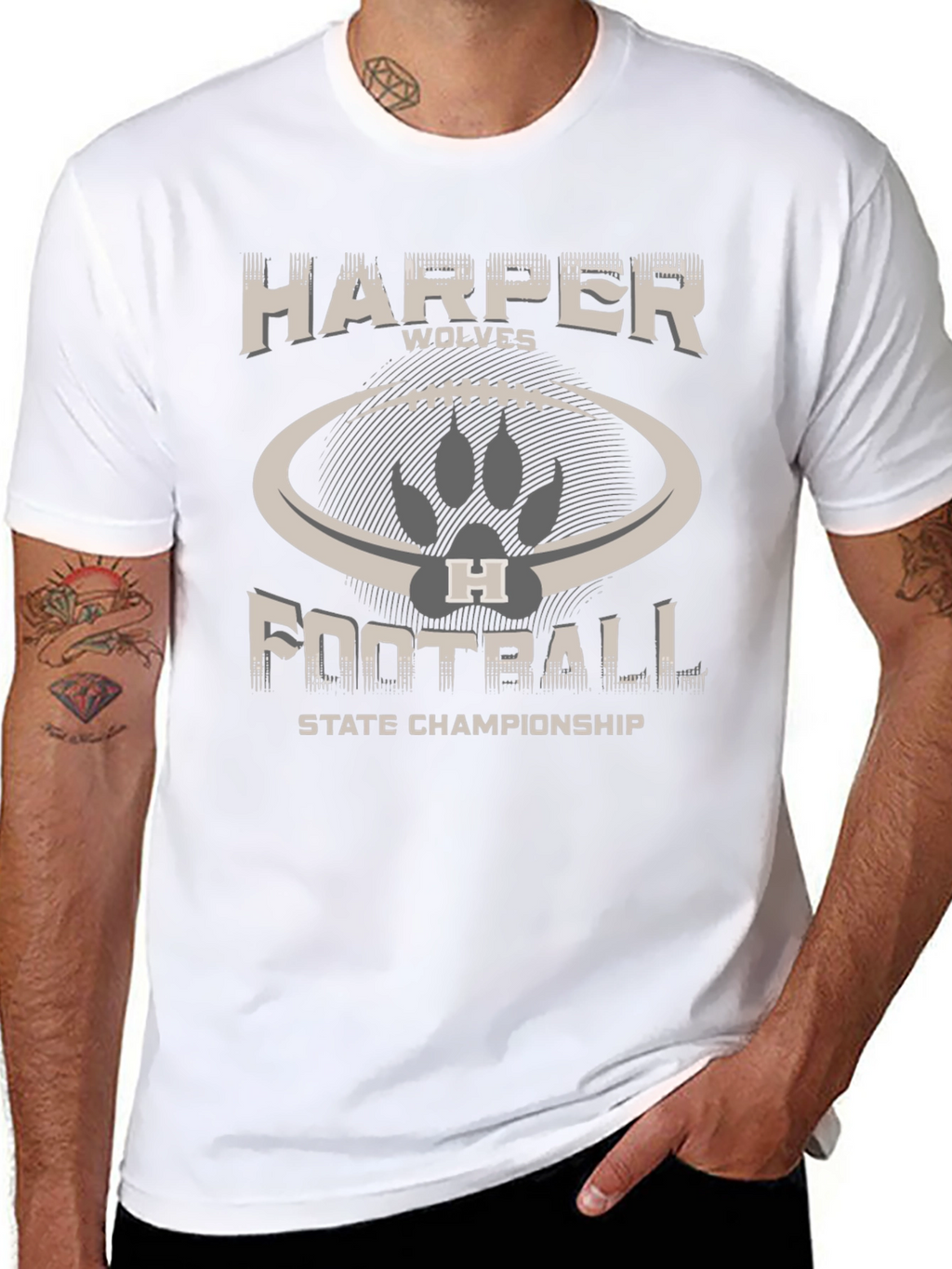 Harper Wolves Football State Championship T-Shirt
