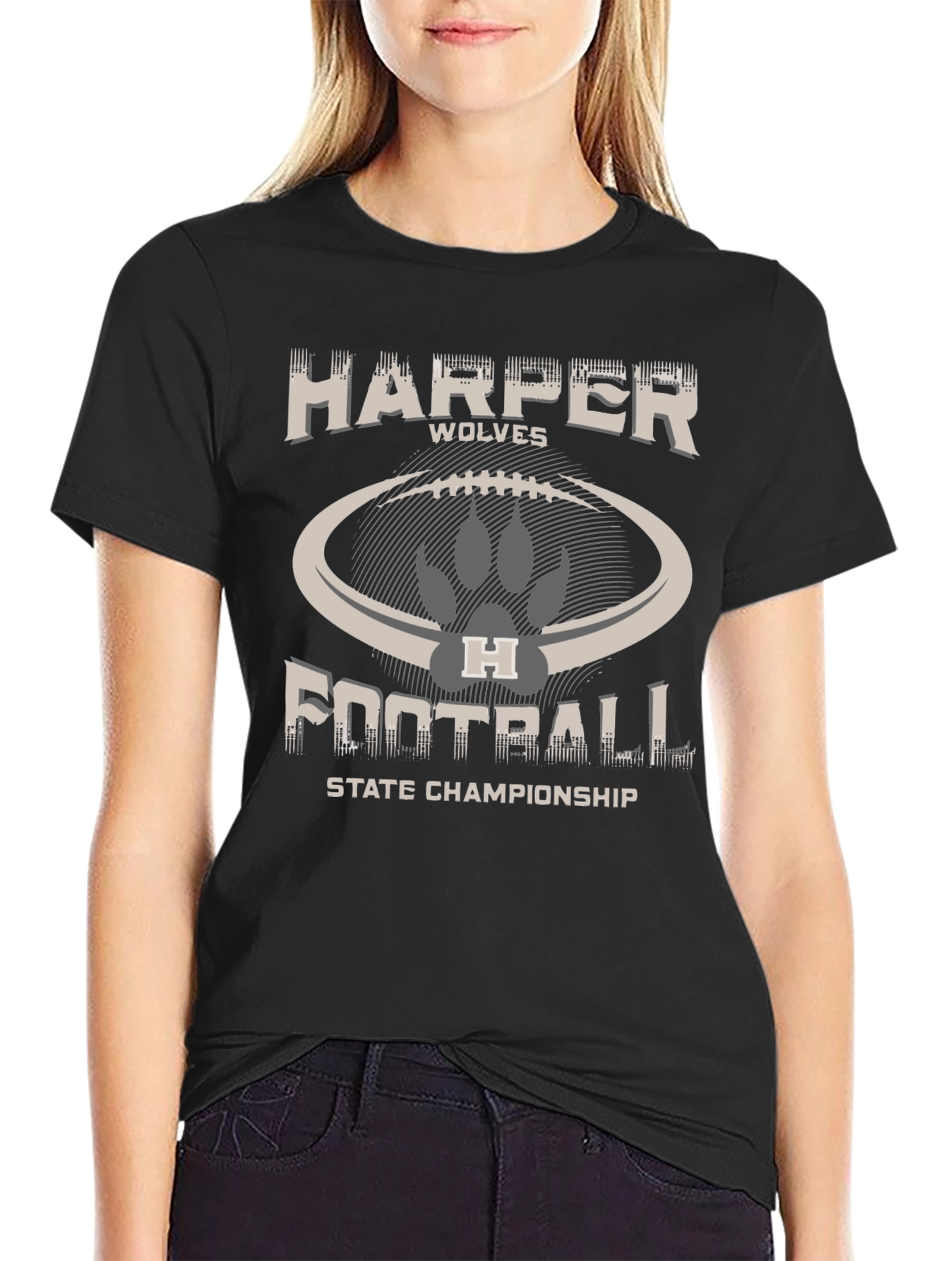 Harper Wolves Football State Championship T-Shirt