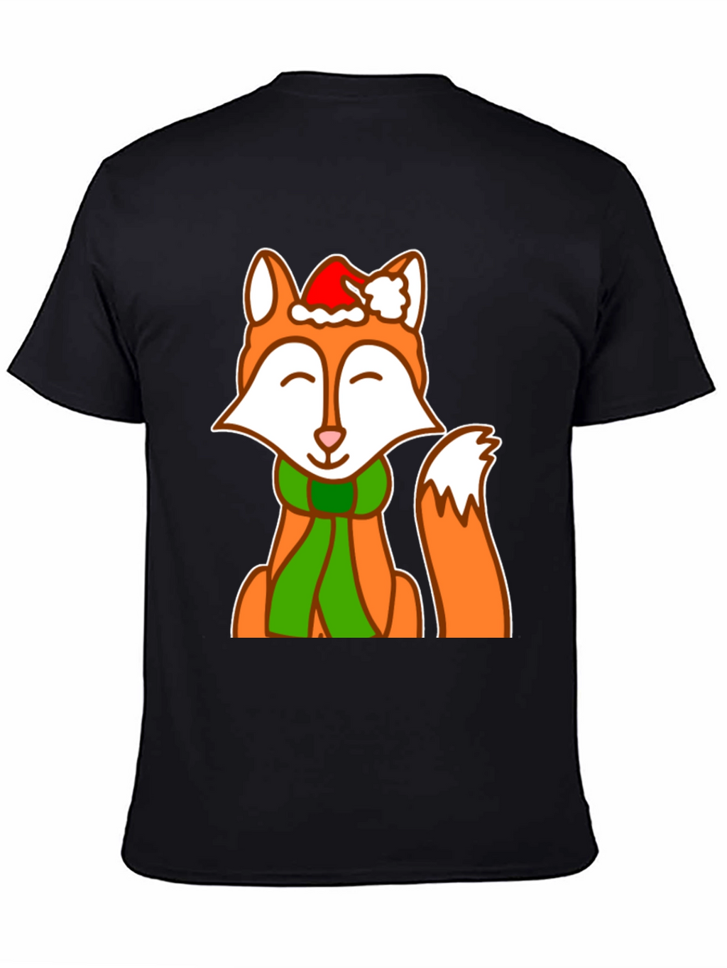 Festive Fox Graphic Tee - Holiday Cheer