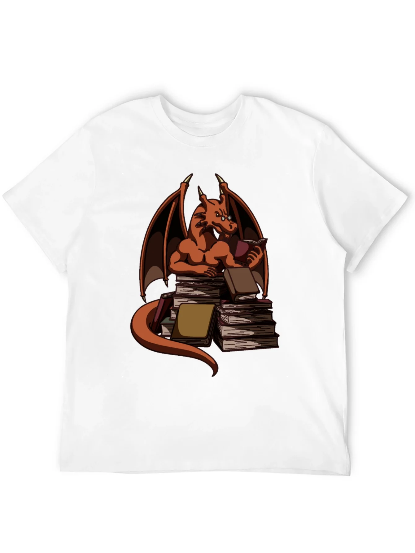 Book Dragon T-Shirt - Literary Wyrm Apparel