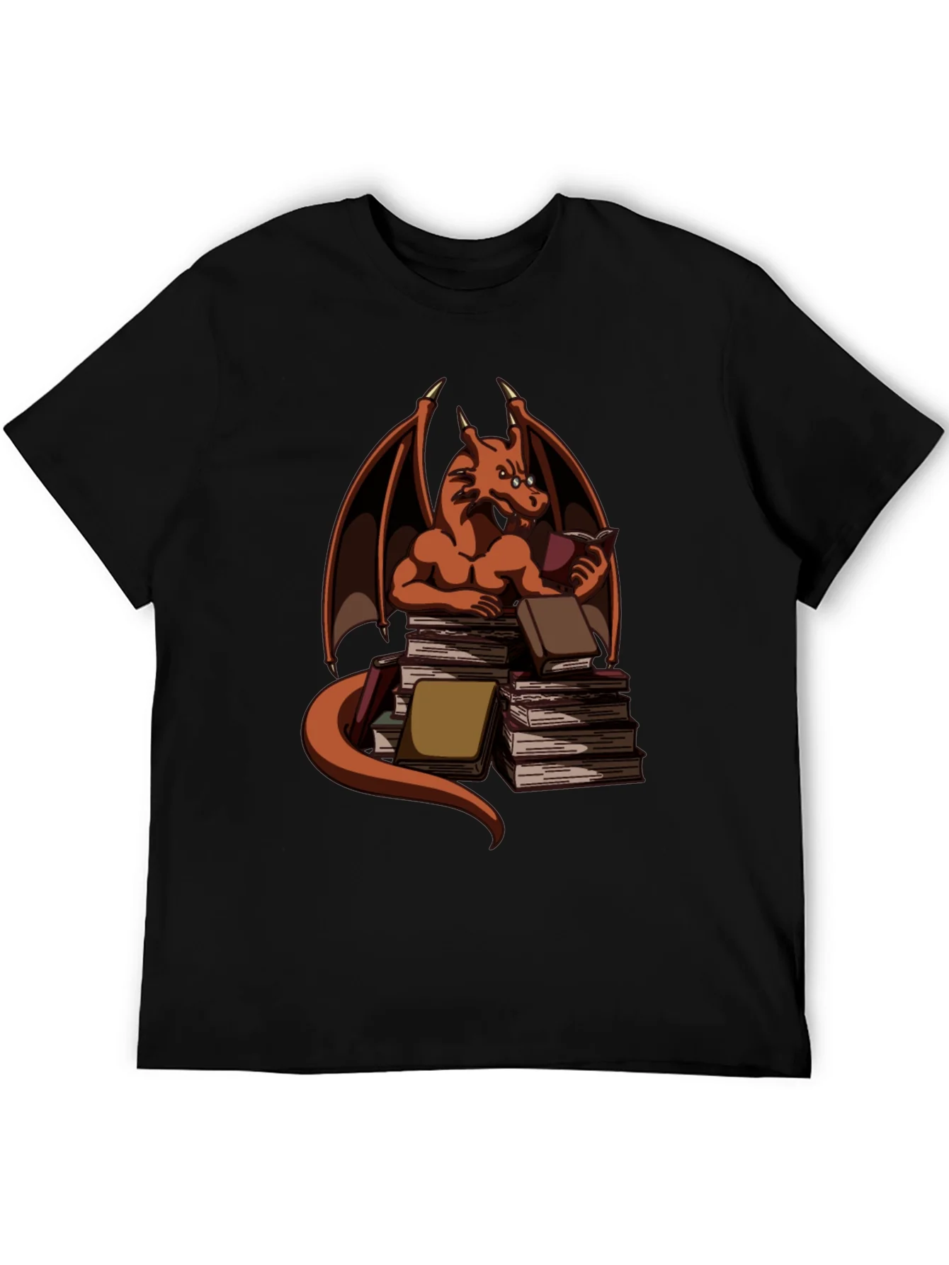 Book Dragon T-Shirt - Literary Wyrm Apparel