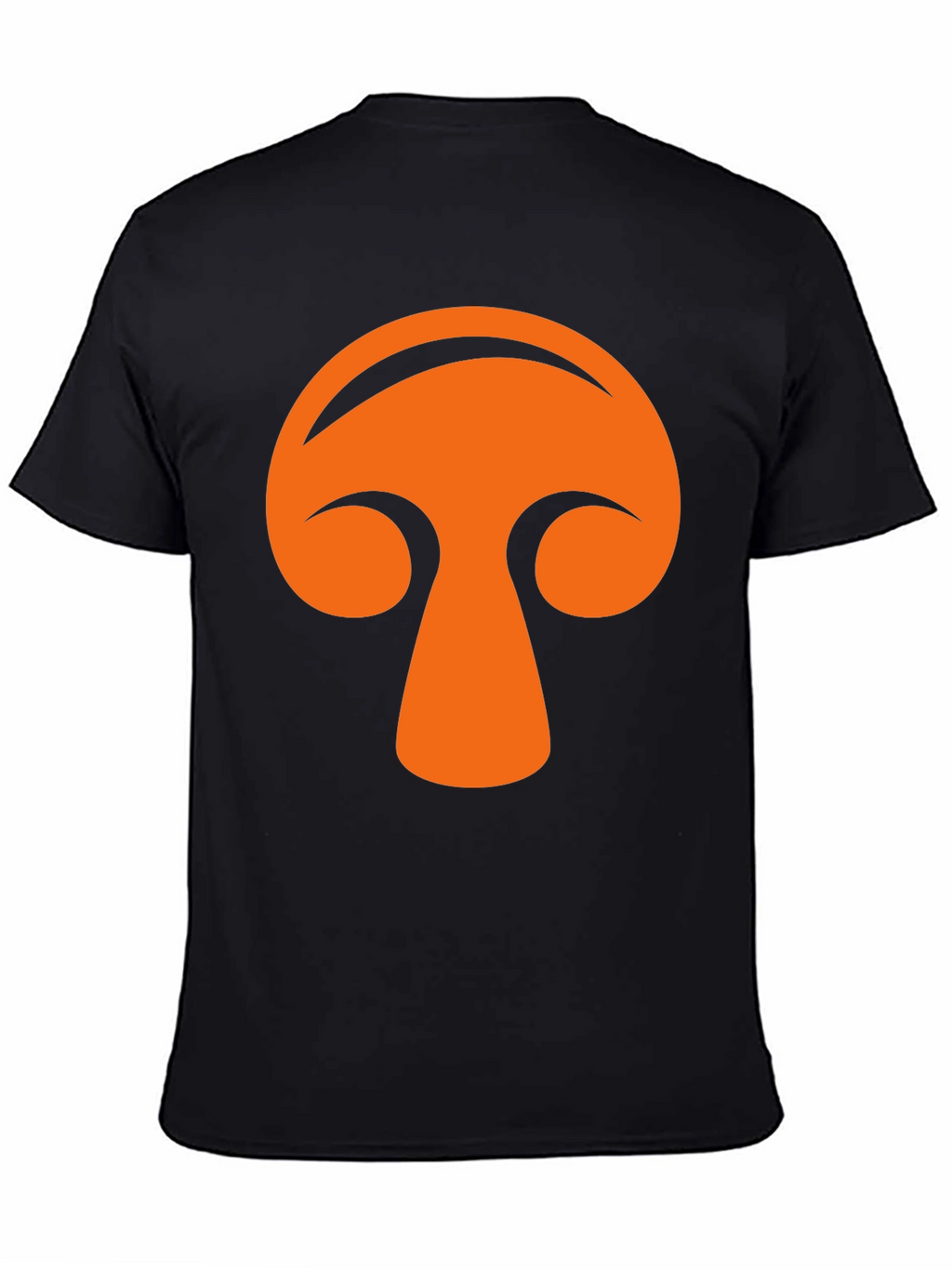 Funky Mushroom Graphic Tee - Black