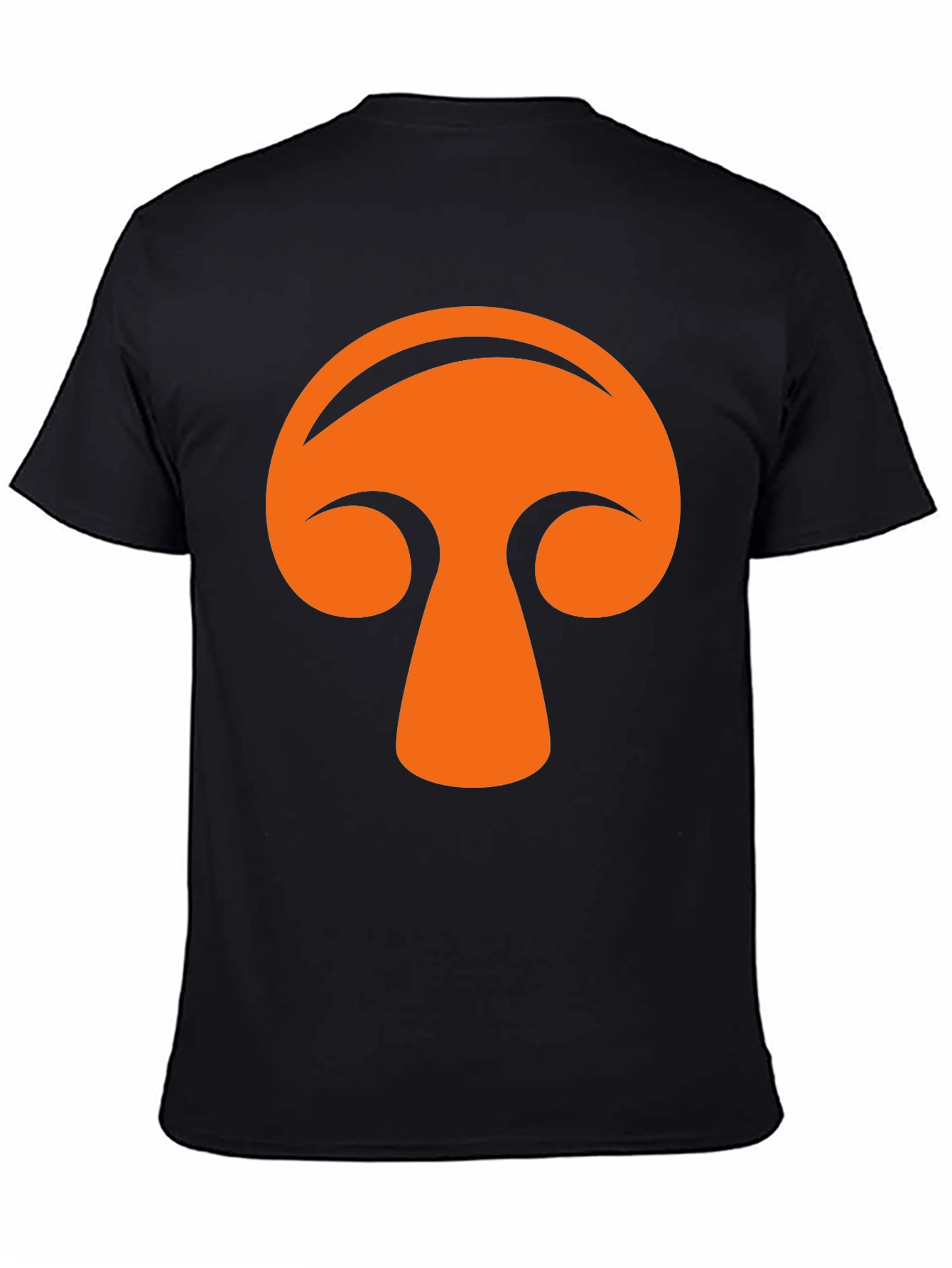 Funky Mushroom Graphic Tee - Black