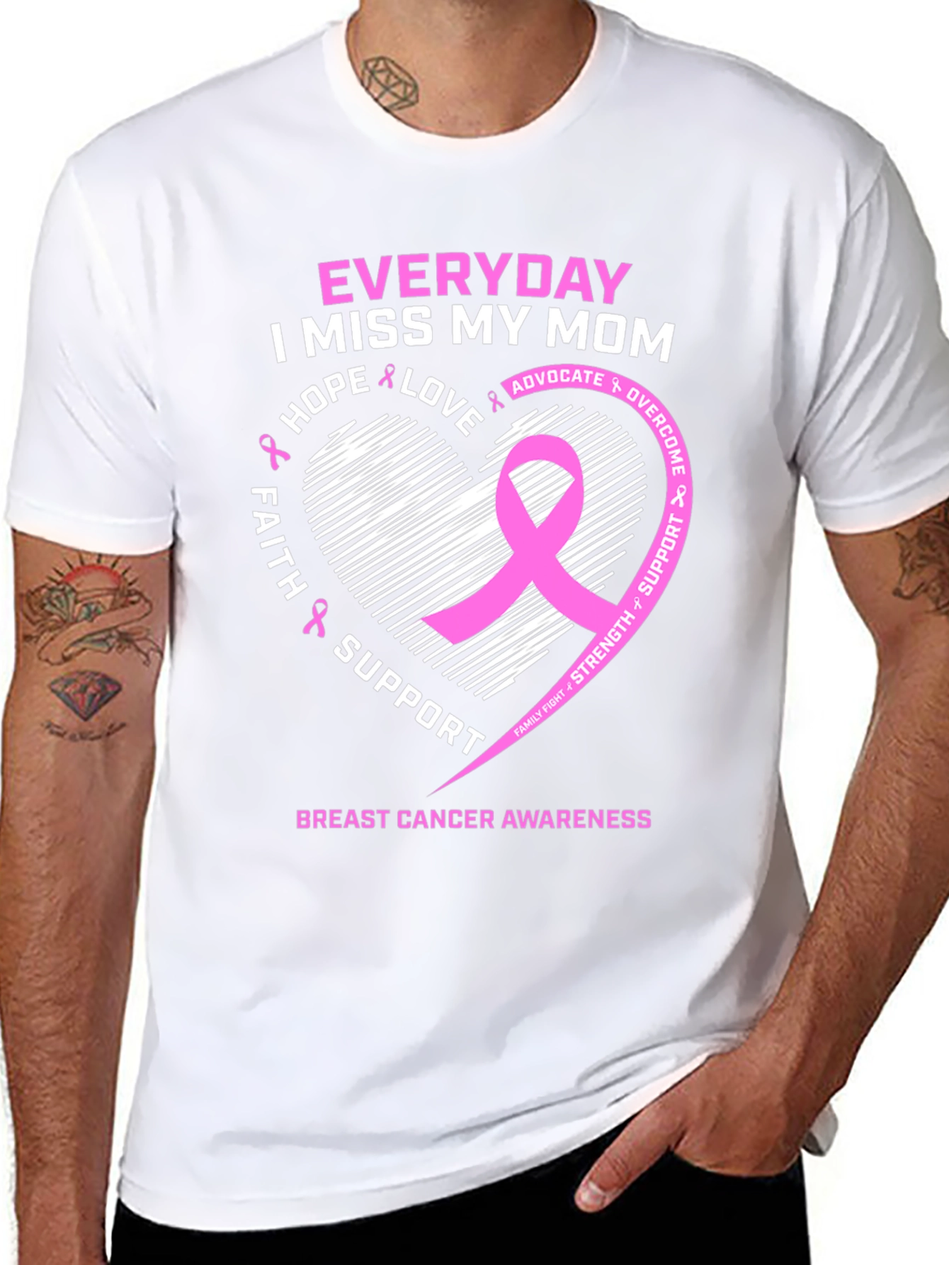 Breast Cancer Awareness T-Shirt - I Miss My Mom