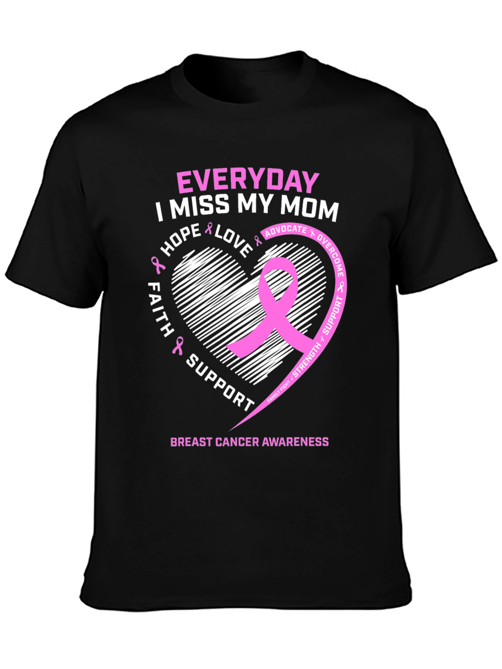 Breast Cancer Awareness T-Shirt - I Miss My Mom