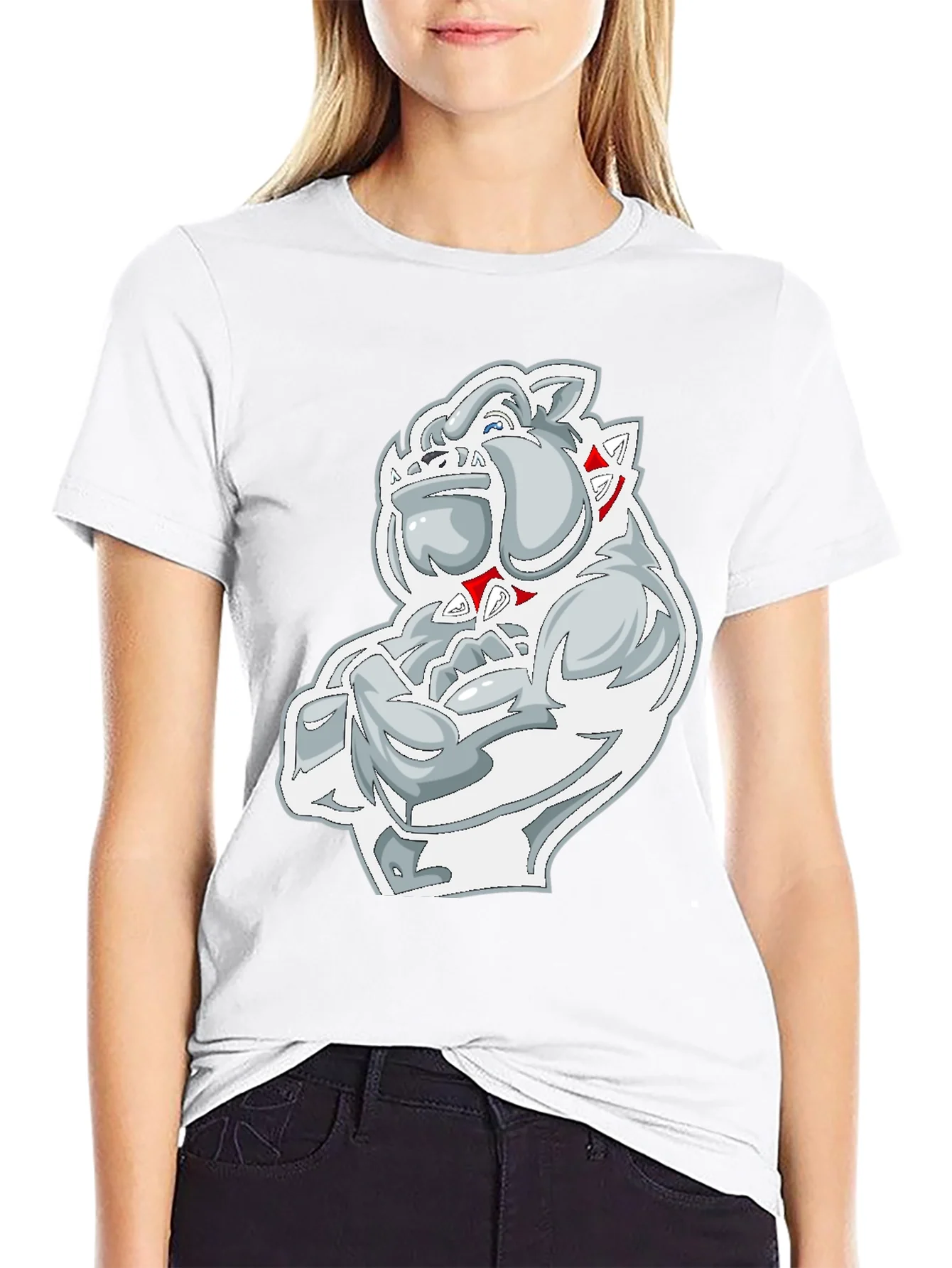 Bulldog Graphic Black T-Shirt